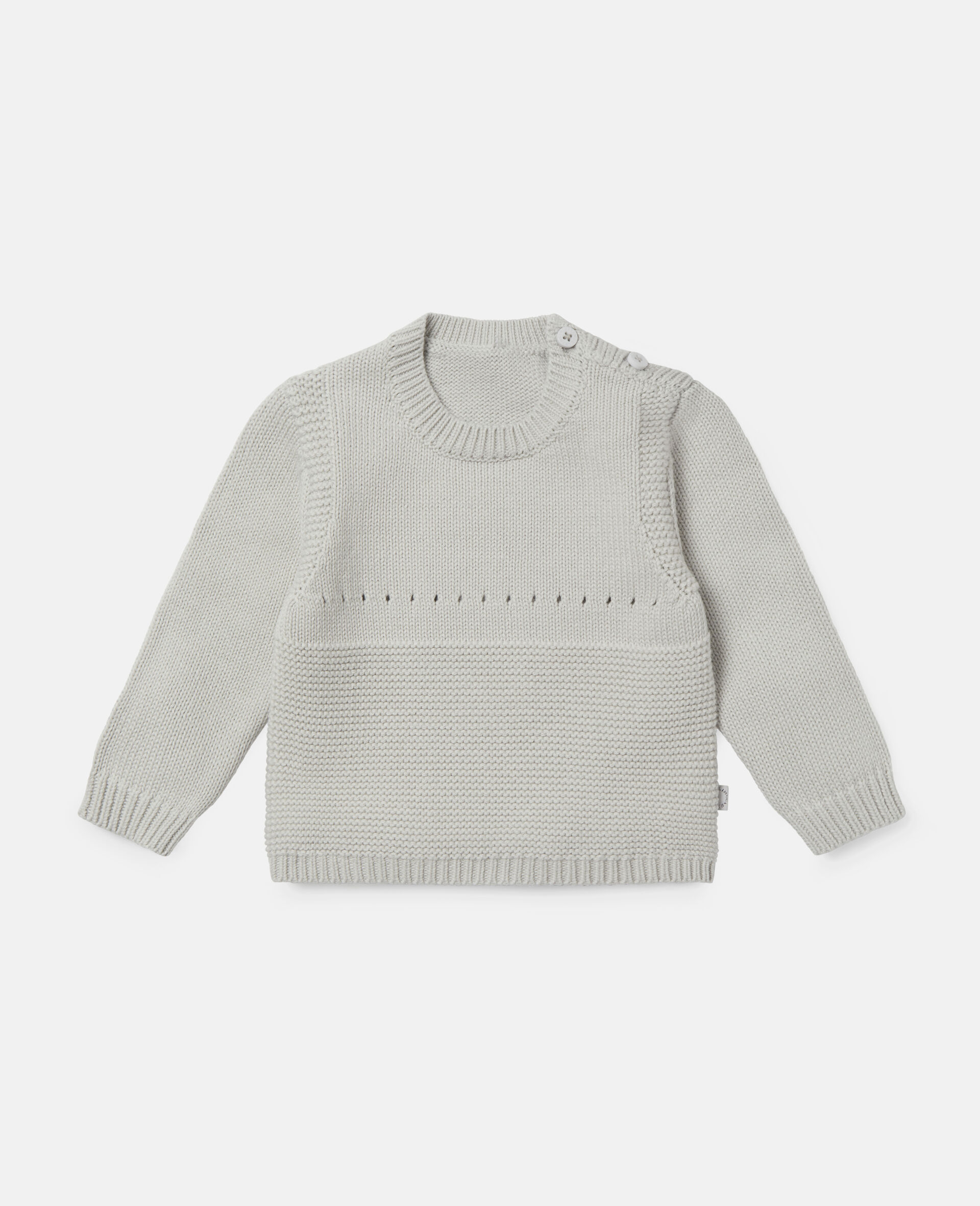 Dalmatian Intarsia Knit Sweater-Grey-medium