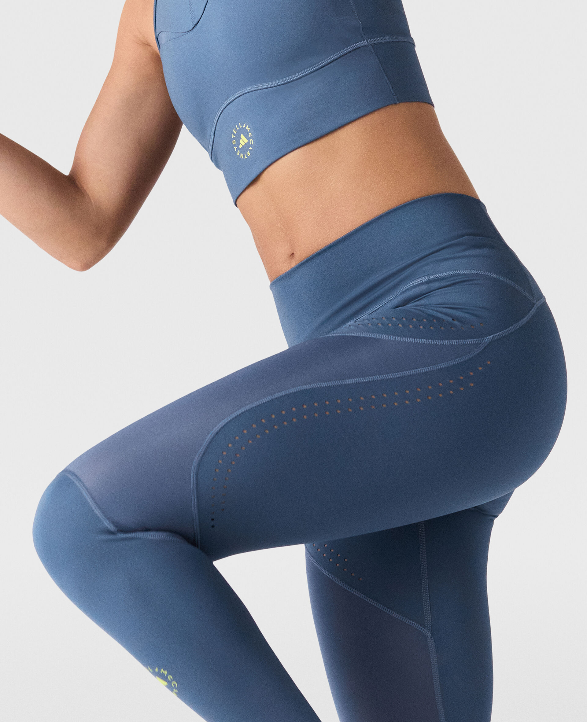 TruePurpose Optime Training 7/8 Leggings-Blue-large image number 5