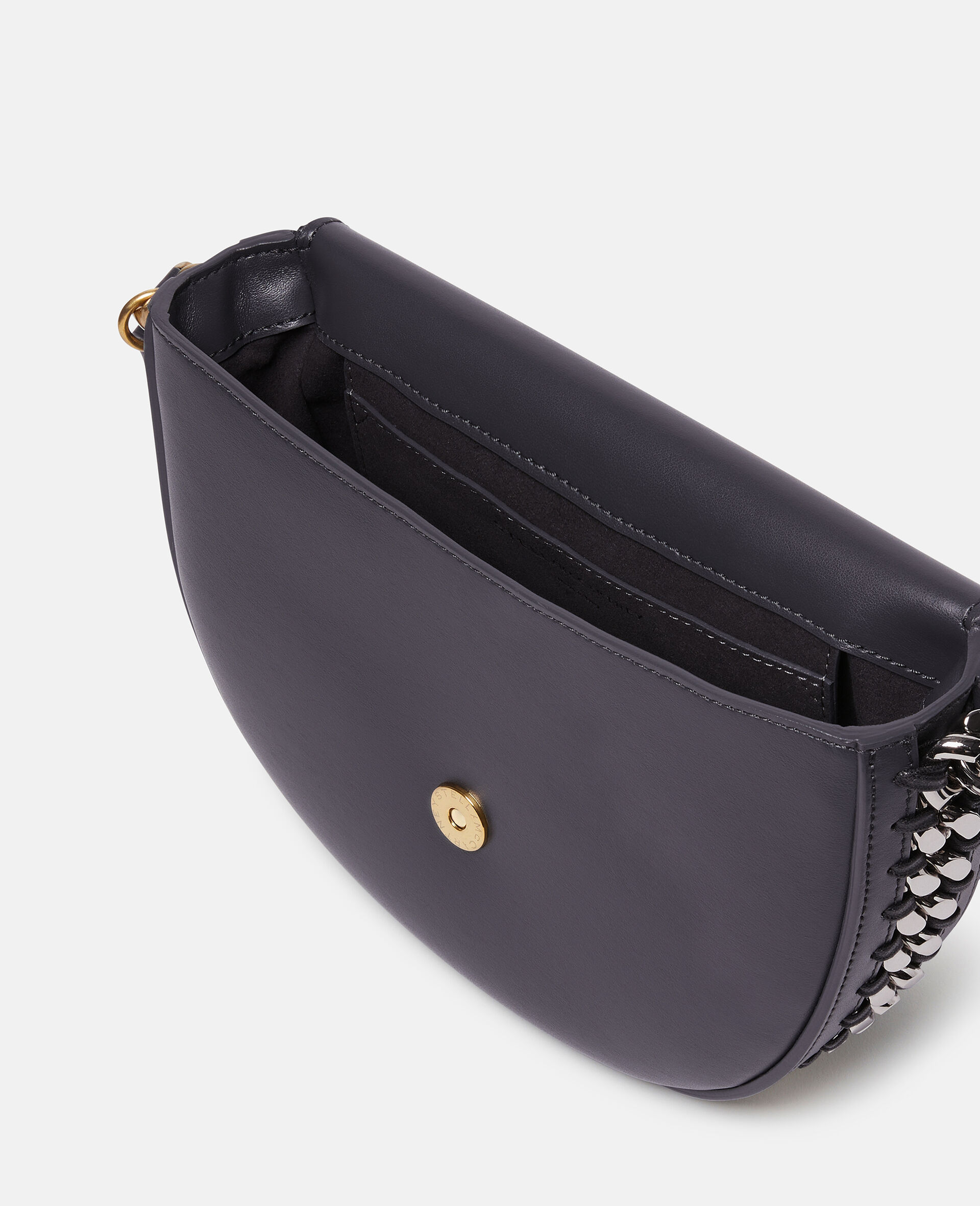 Mittelgroße Frayme Schultertasche mit Umschlag-Schwarz-large image number 4