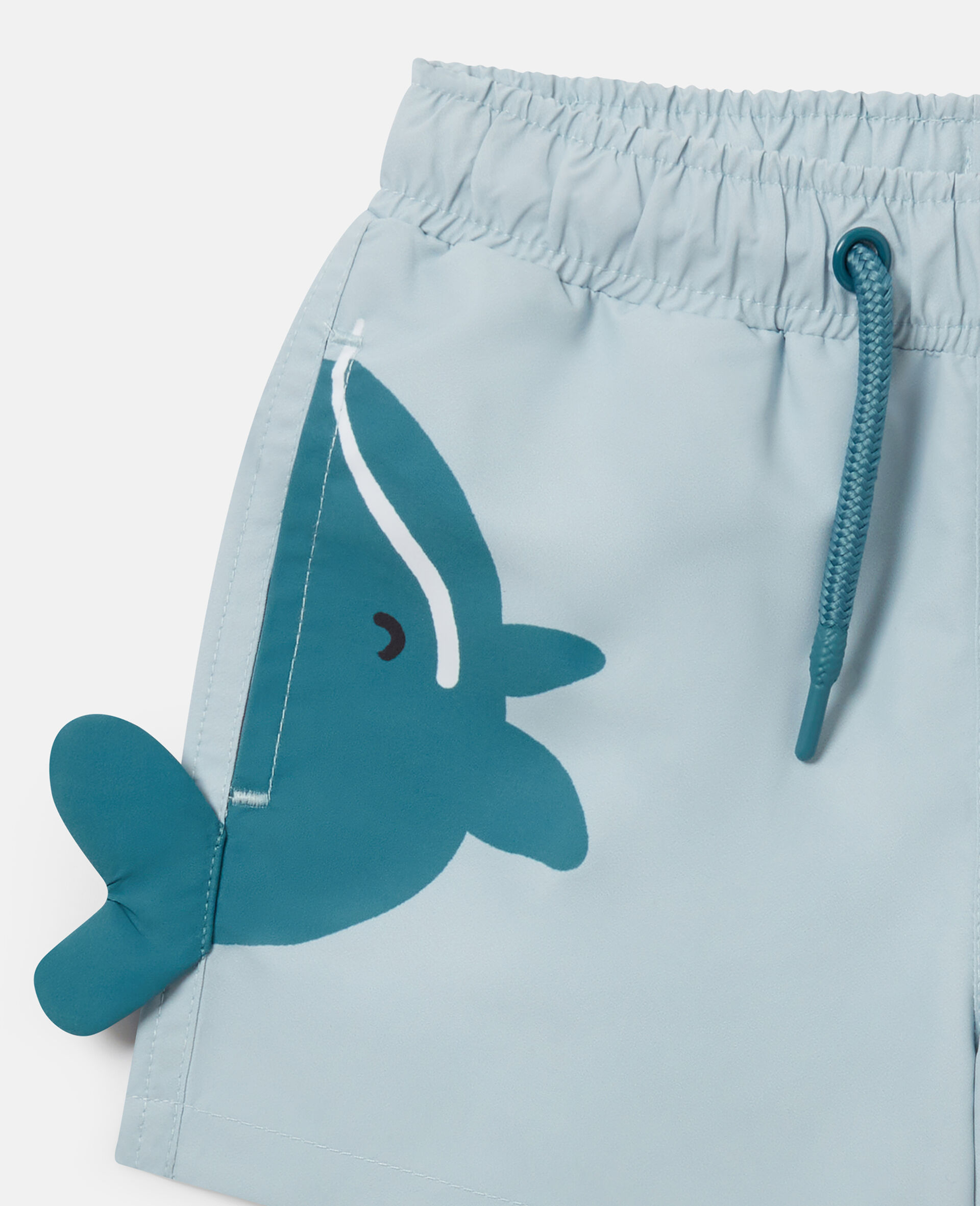 Whale Tail Swim Shorts-Blue-medium