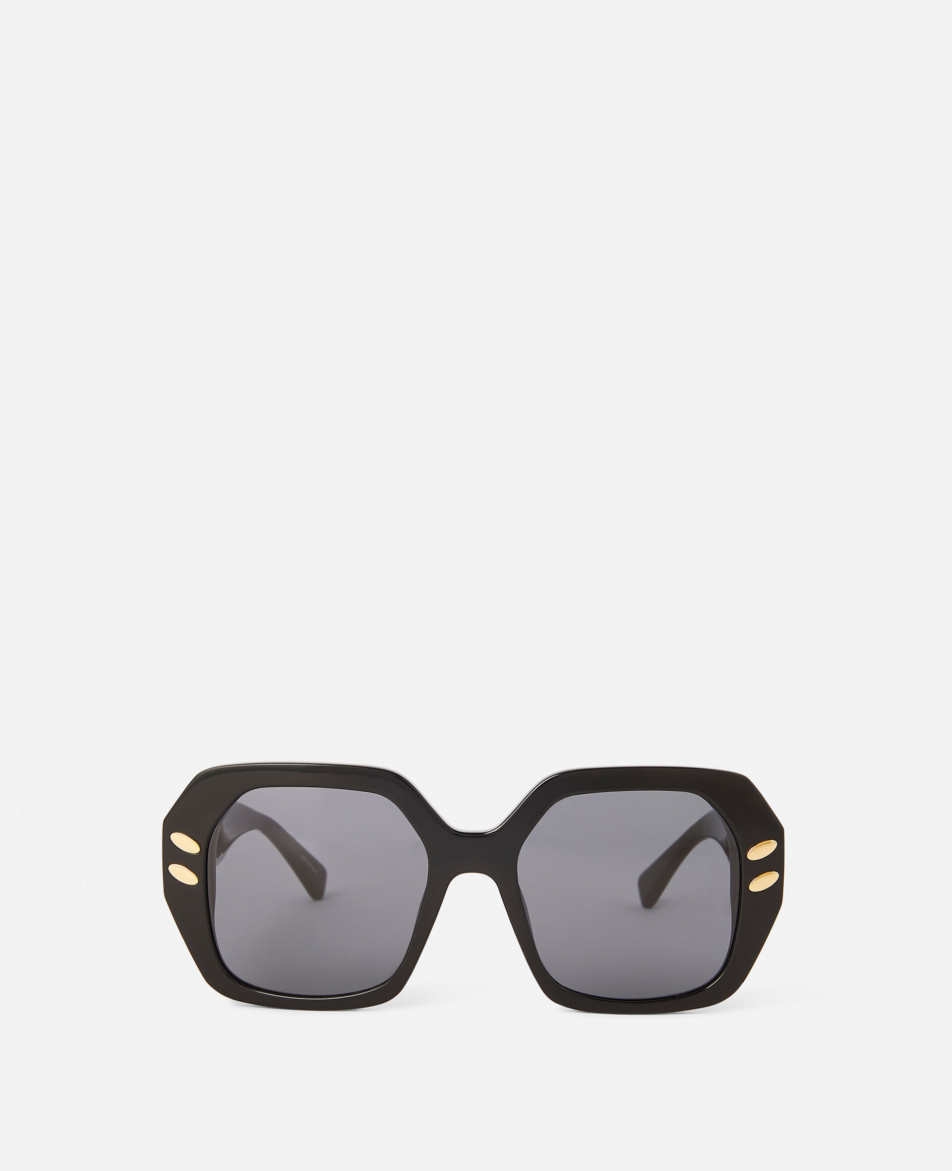 Geometric Sunglasses-Black-large