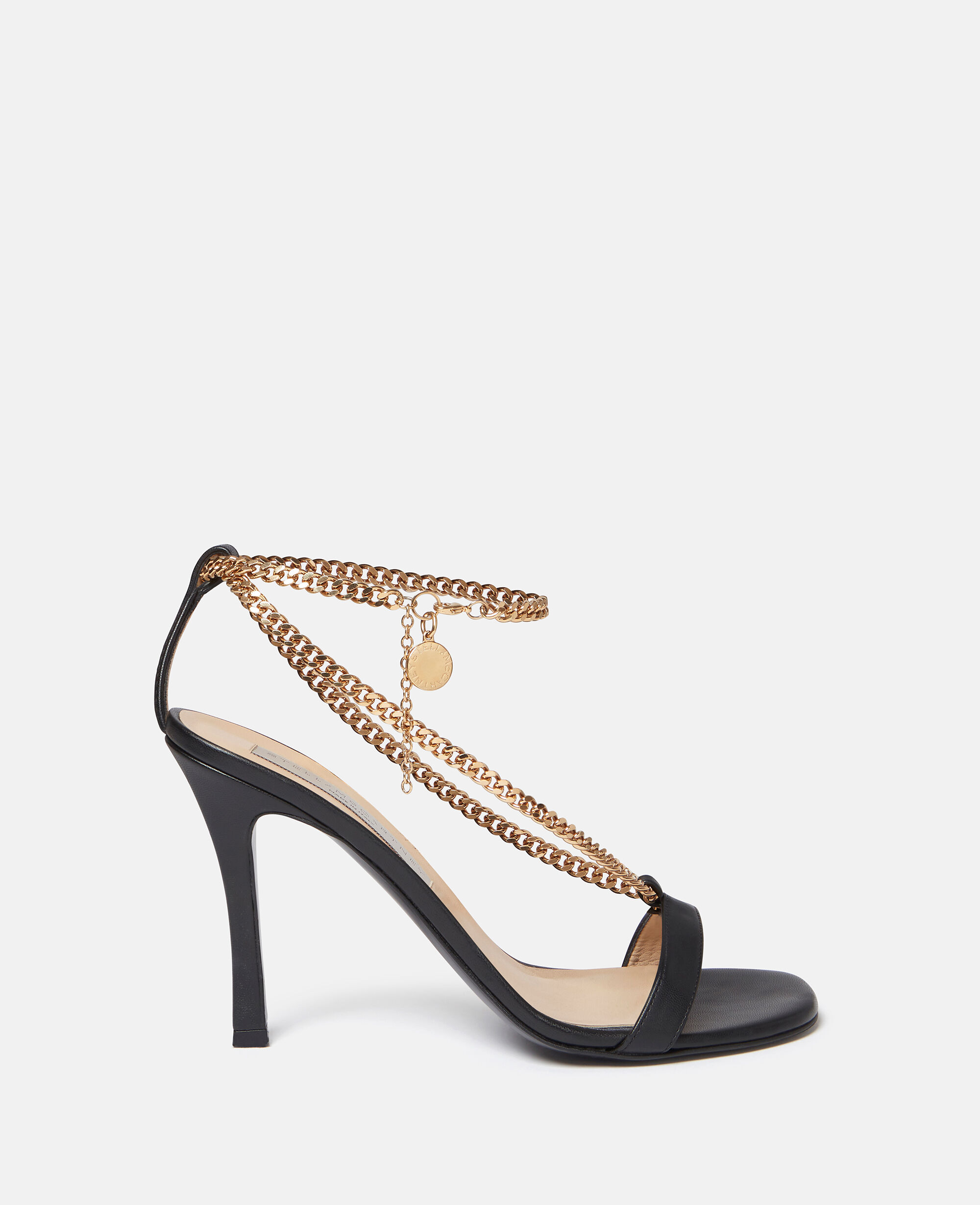 Women Black Stella 100 Heeled Sandals Stella McCartney IE