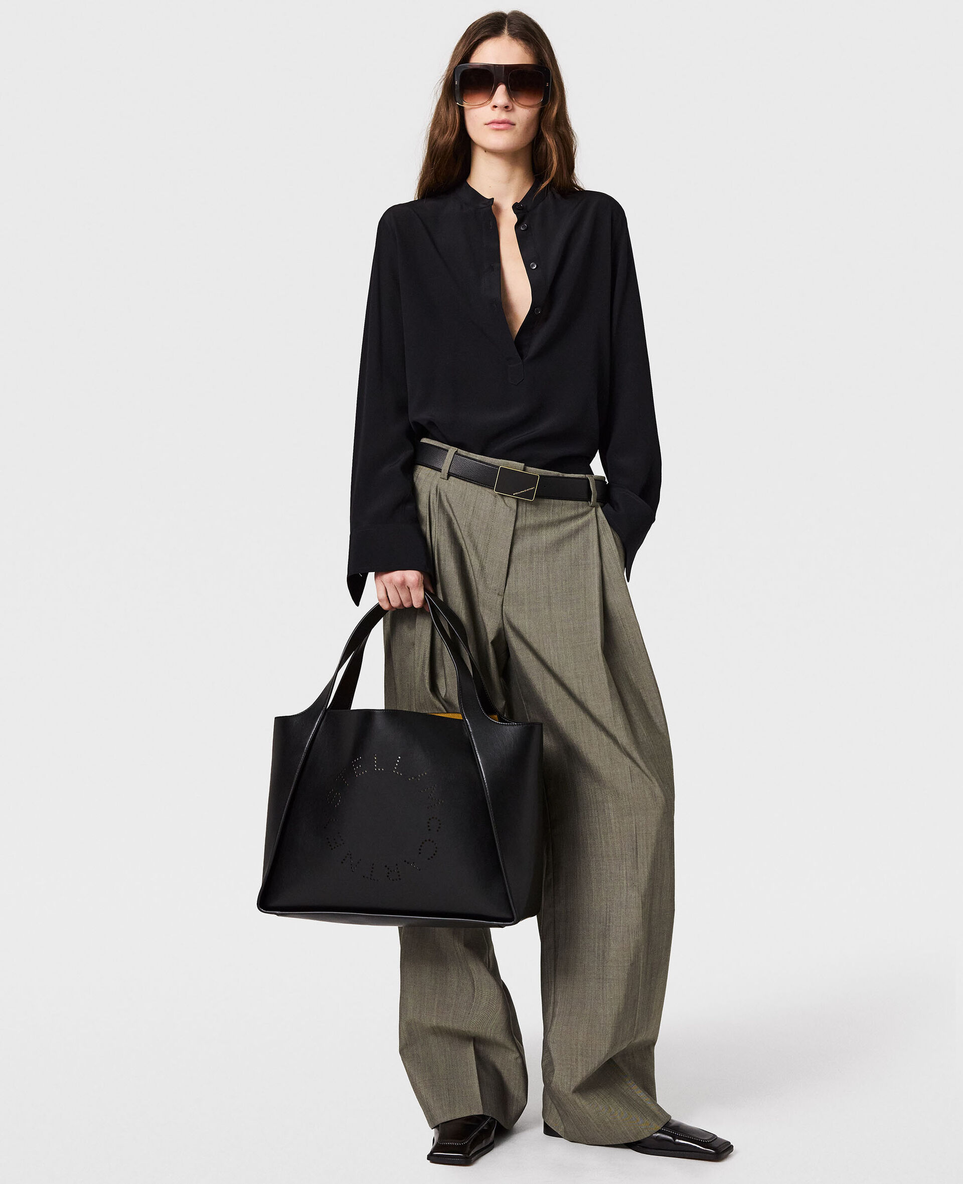 Logo Tote Bag-Black-large image number 6