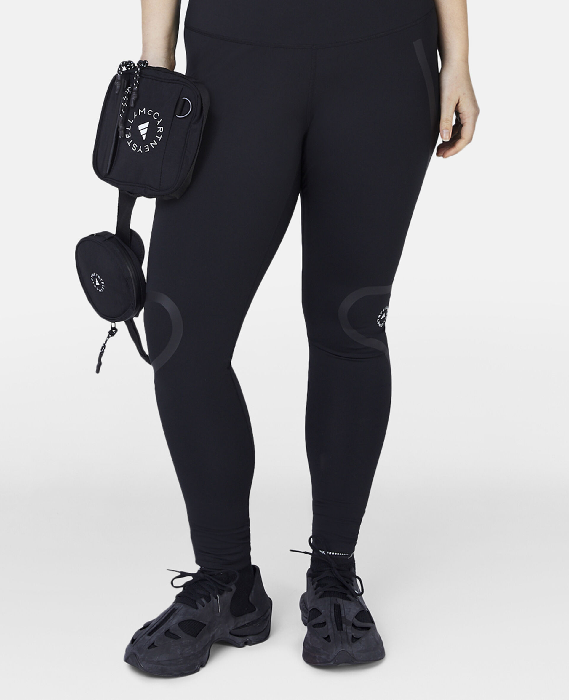 TruePace Plus Size Running Leggings-Black-large image number 3