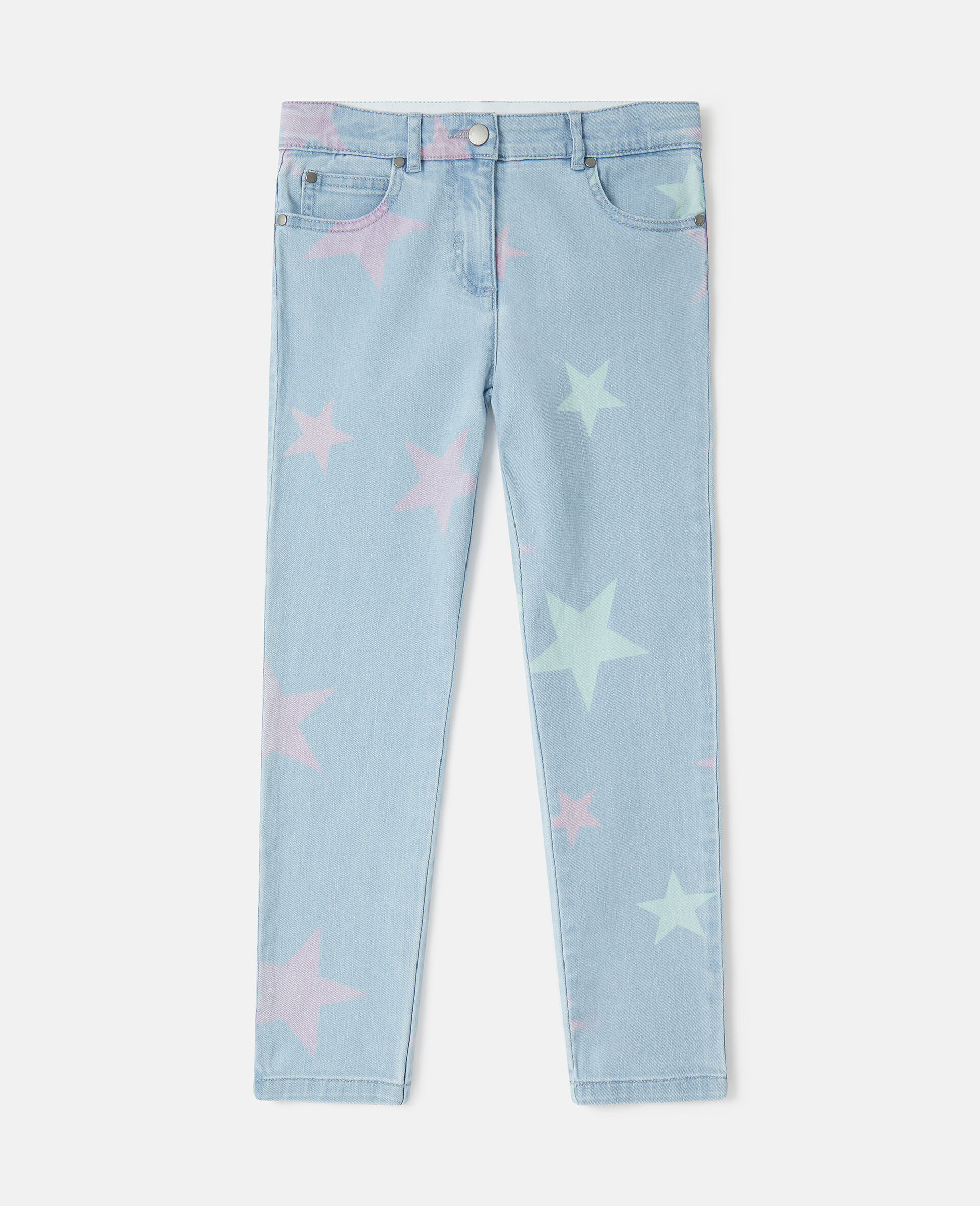 Stella Star Print Skinny Jeans-Blue-medium