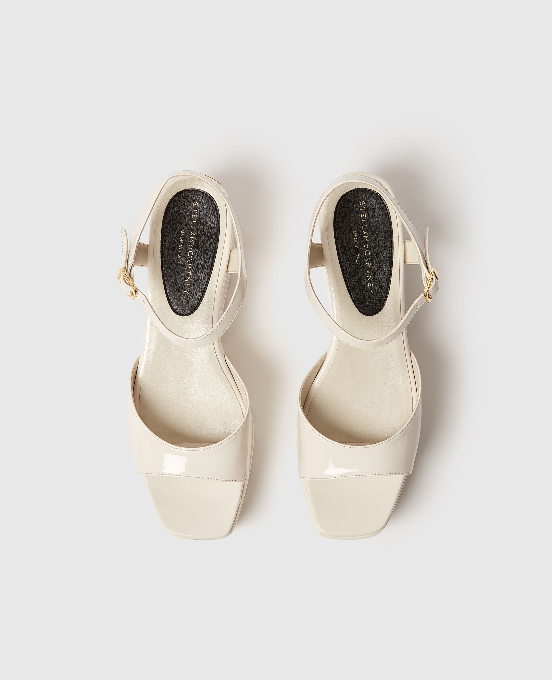 Elyse Patent Platform Sandals-Black-large image number 3