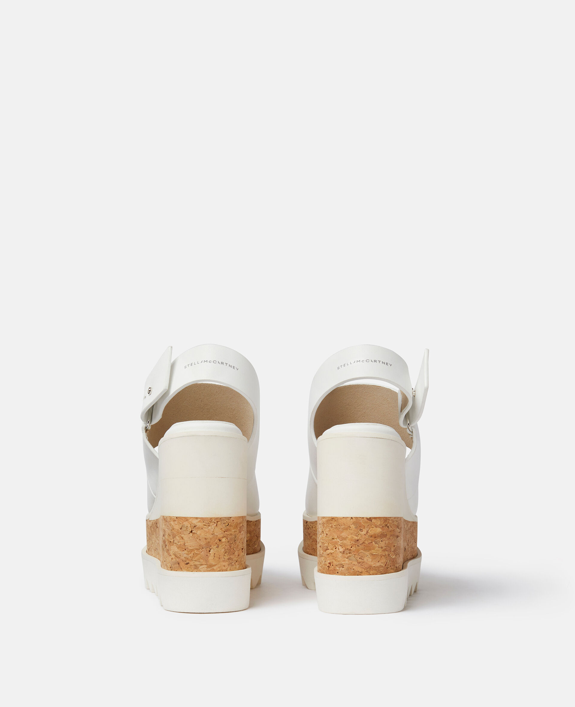 Elyse Alter Mat Platform Sandals-White-large image number 2