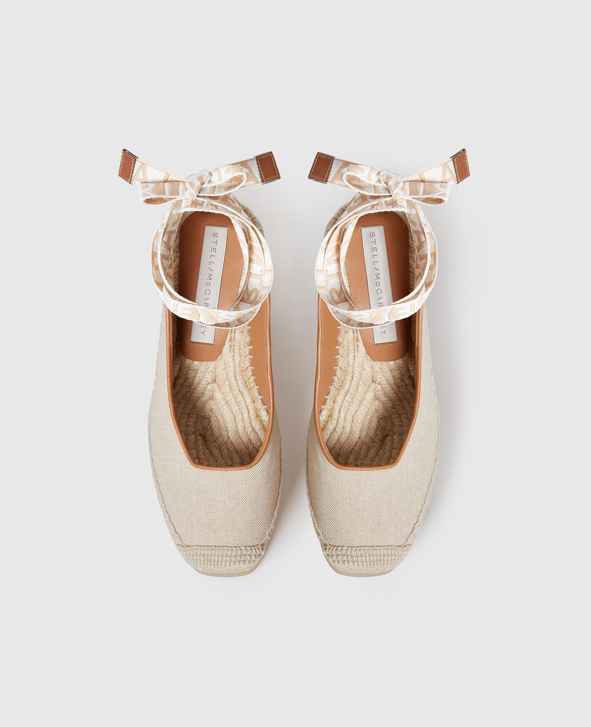 Espadrilles compensees a bride arriere Gaia-Cream-large image number 3