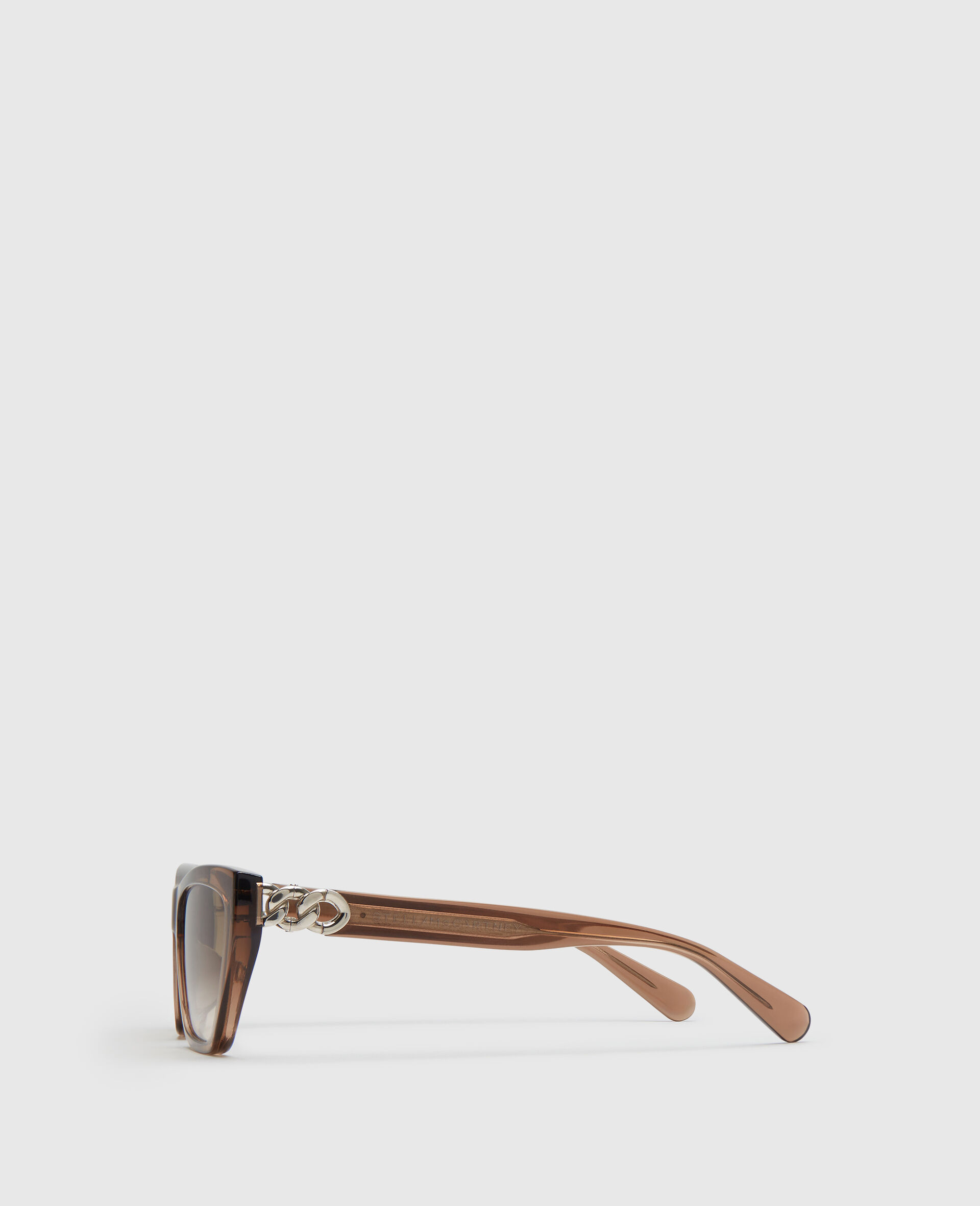 Exaggerated Cat-Eye Sunglasses-Brown-medium
