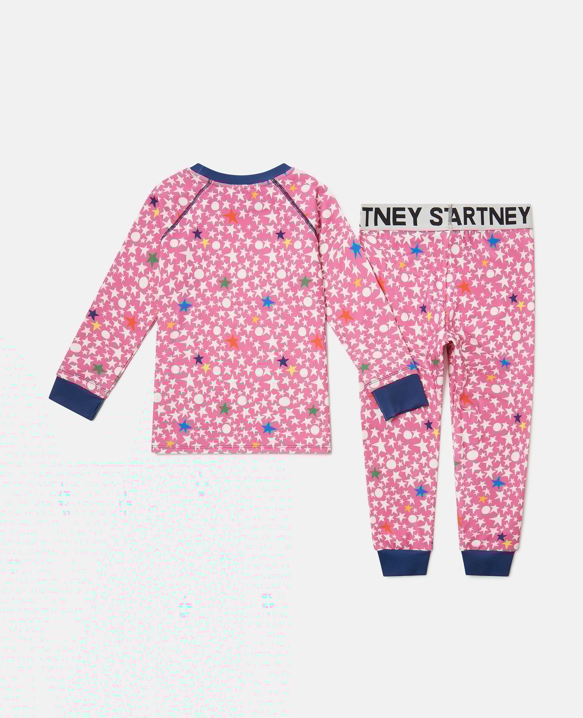 Star Print Pajama Set-Pink-large Star Print Pajama Set-Pink-large image number 2