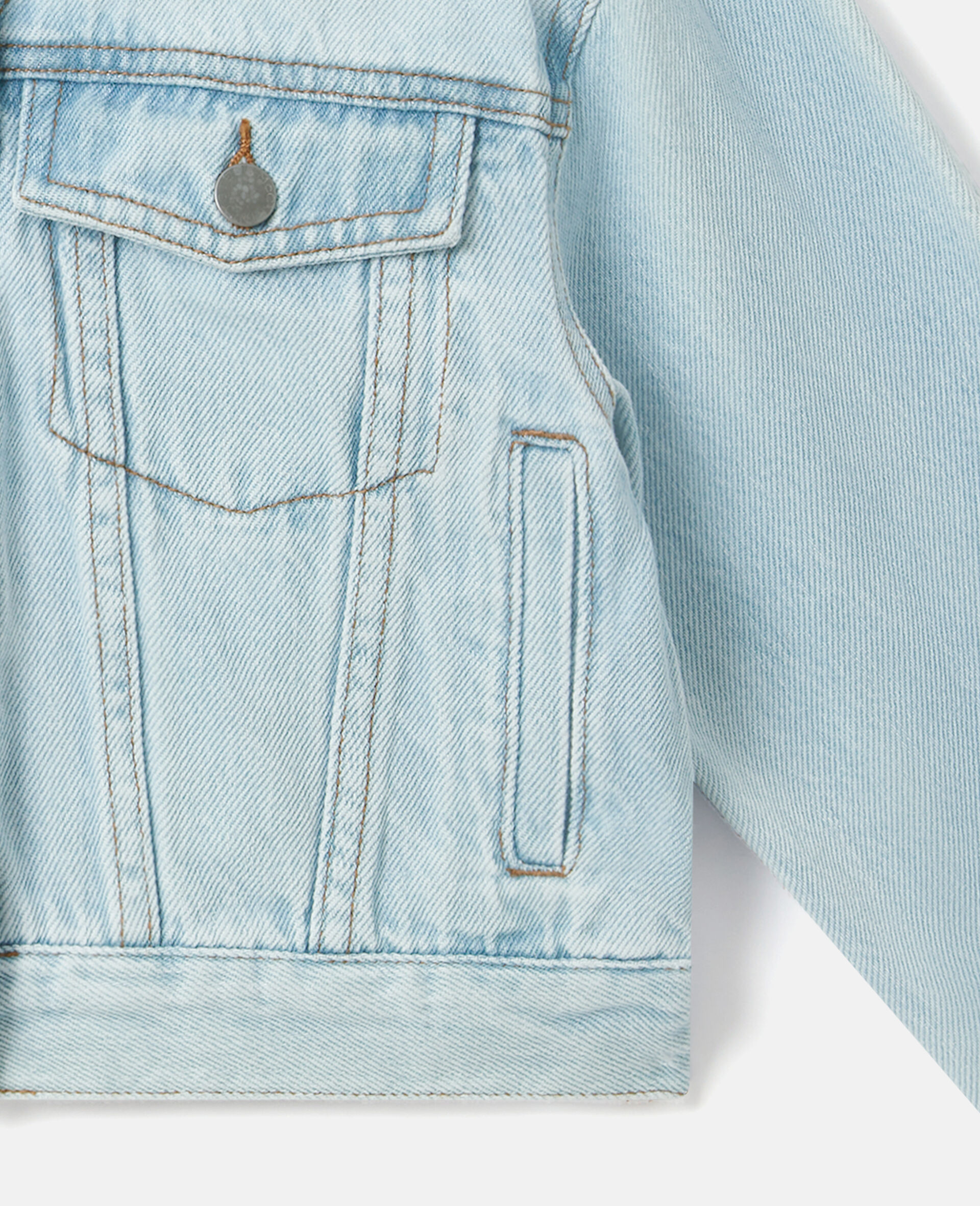 Denim Trucker Jacket  -Blue-large image number 3