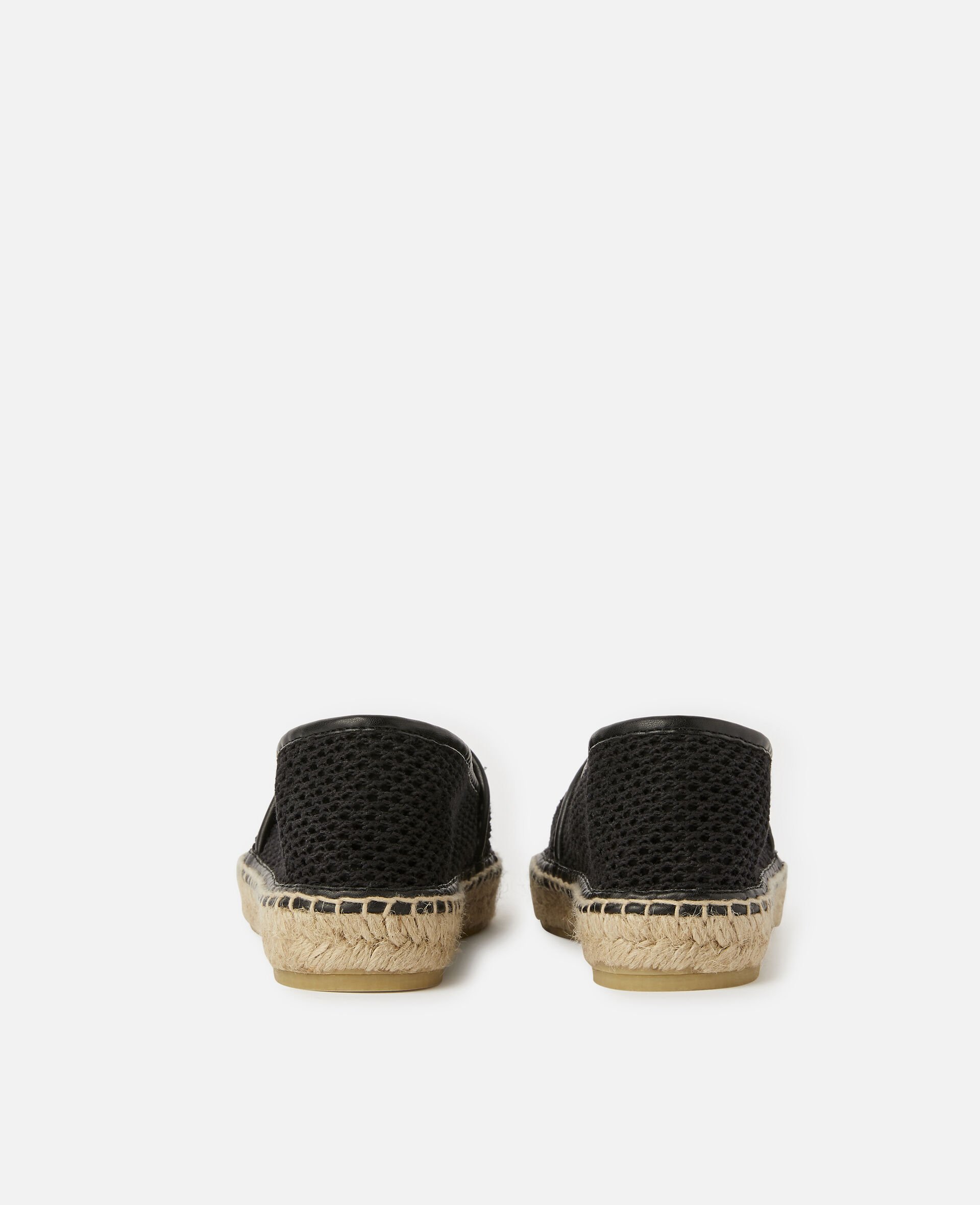 Selene Woven Mesh Logo Espadrilles -Black-large Selene Woven Mesh Logo Espadrilles -Black-large image number 2