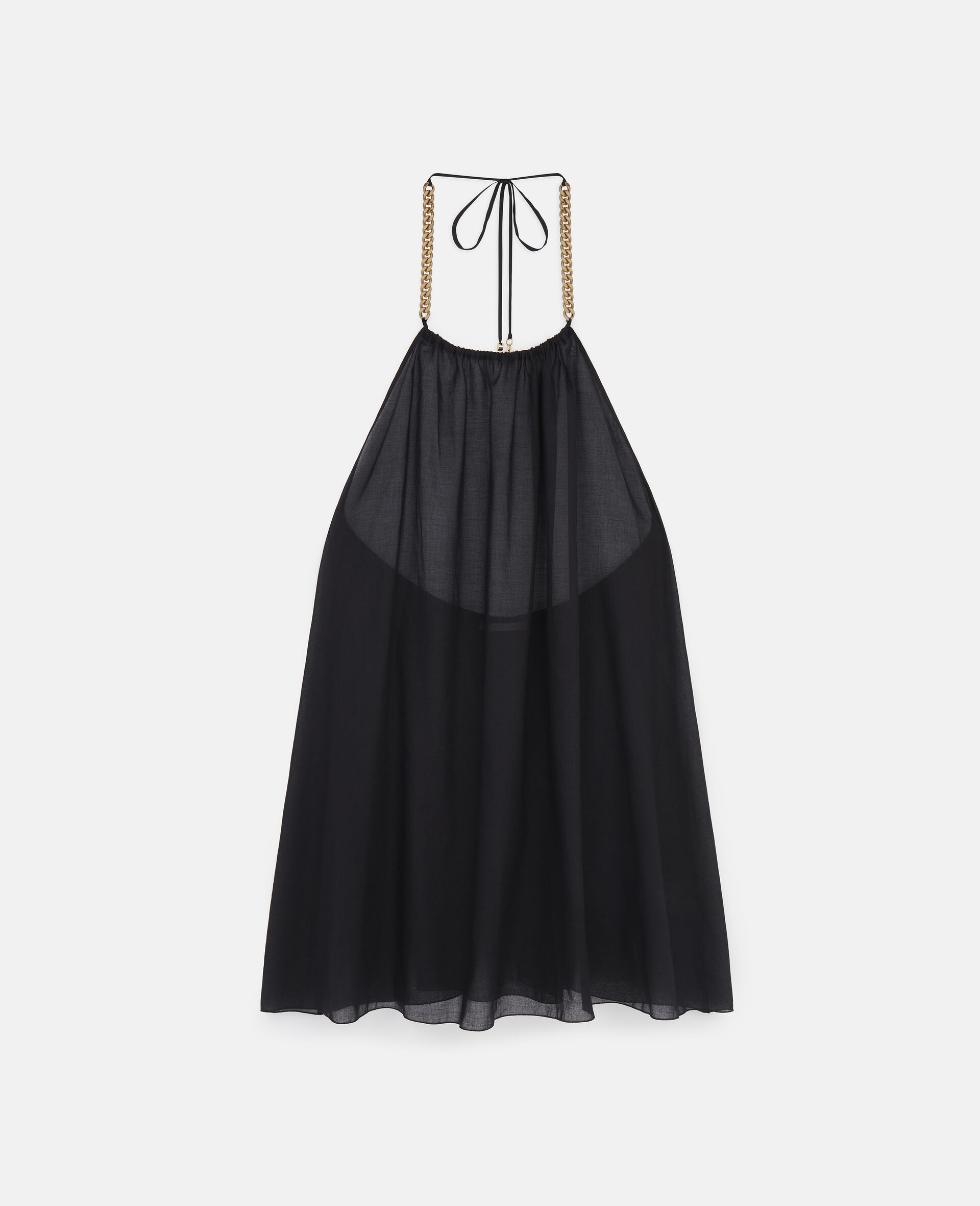 Iconic Chain Short Dress-Black-large