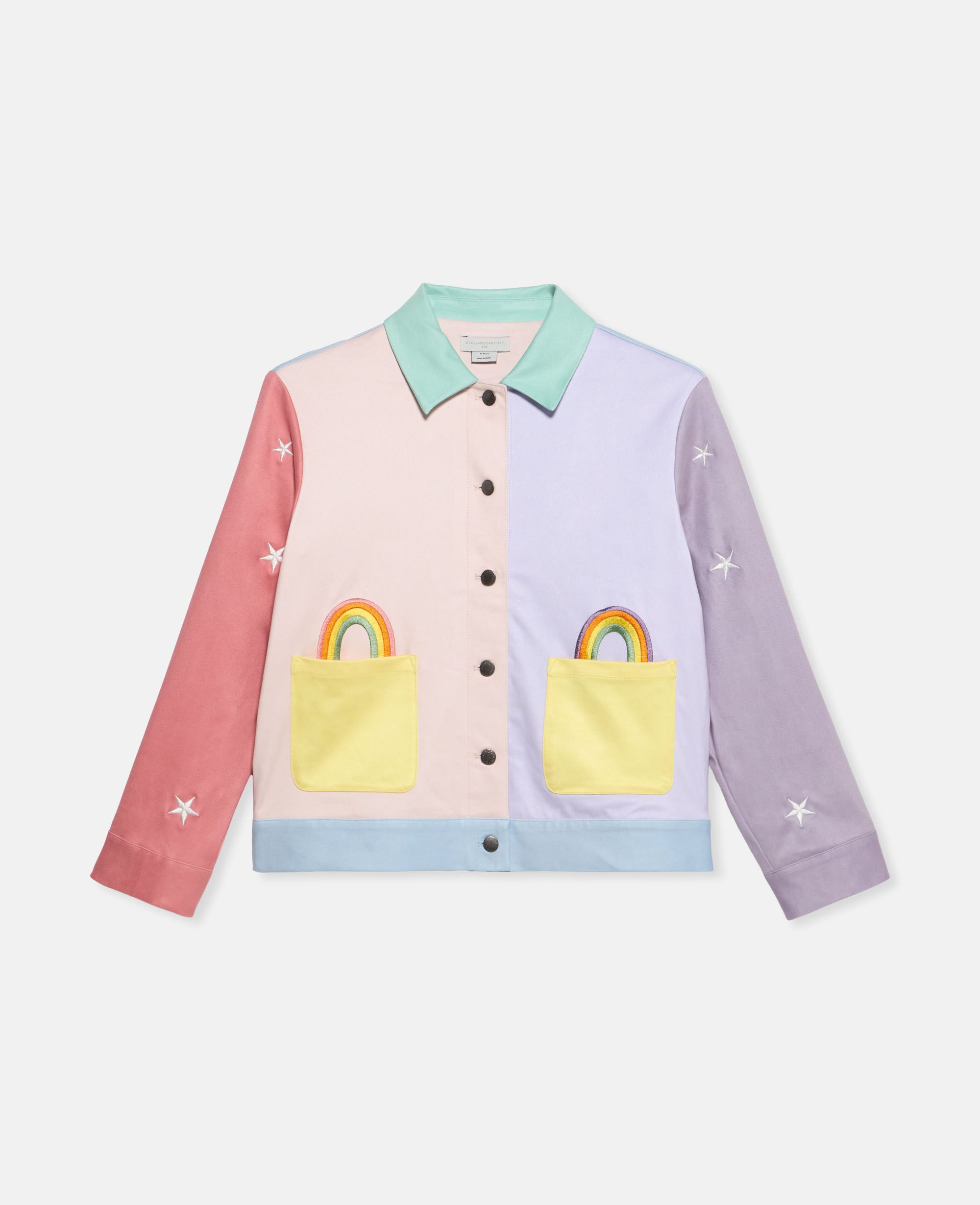 Women Multicolour Rainbow Patchwork Jacket Stella McCartney SG