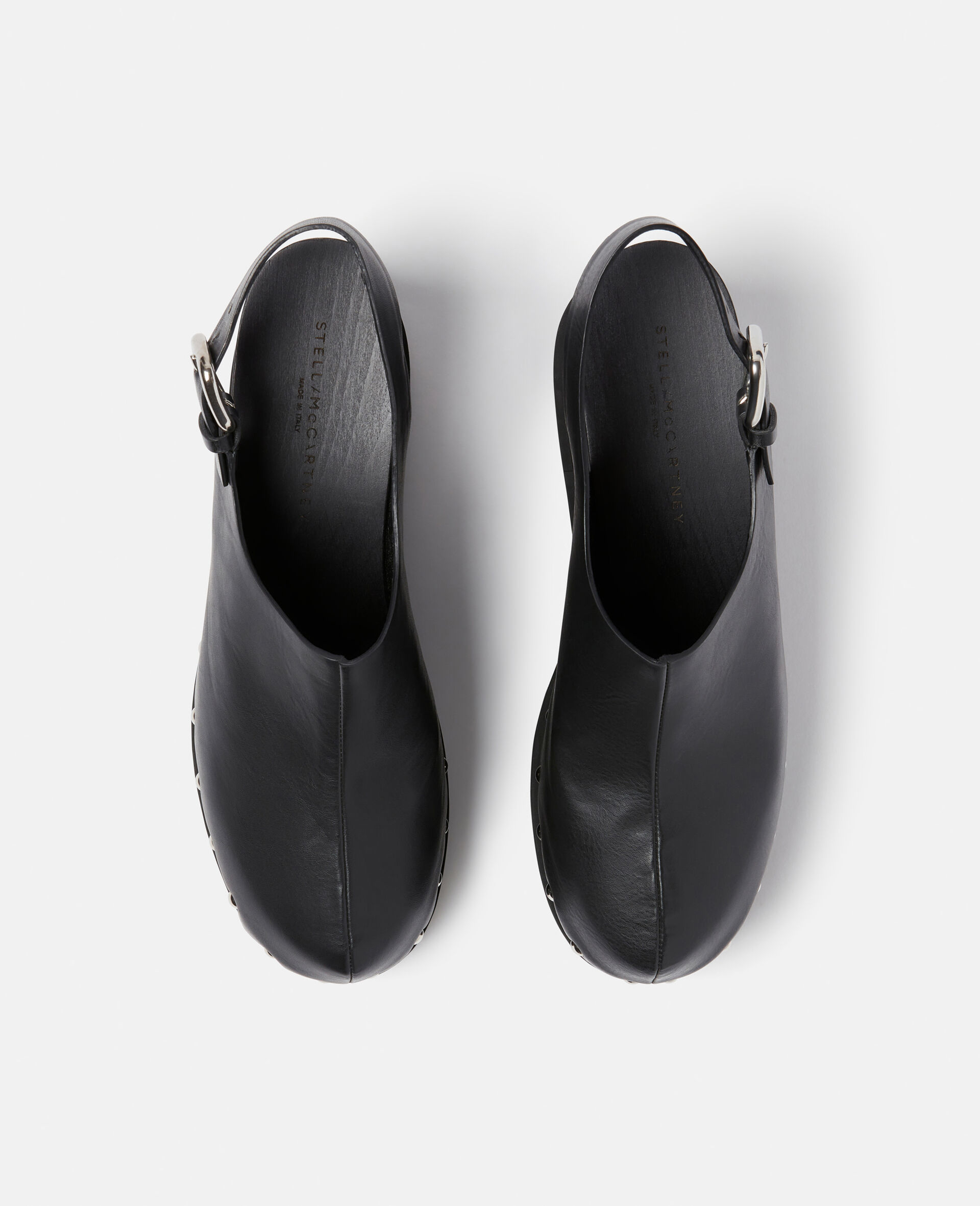 Elyse Slingback Platform Clogs-Black-large image number 3