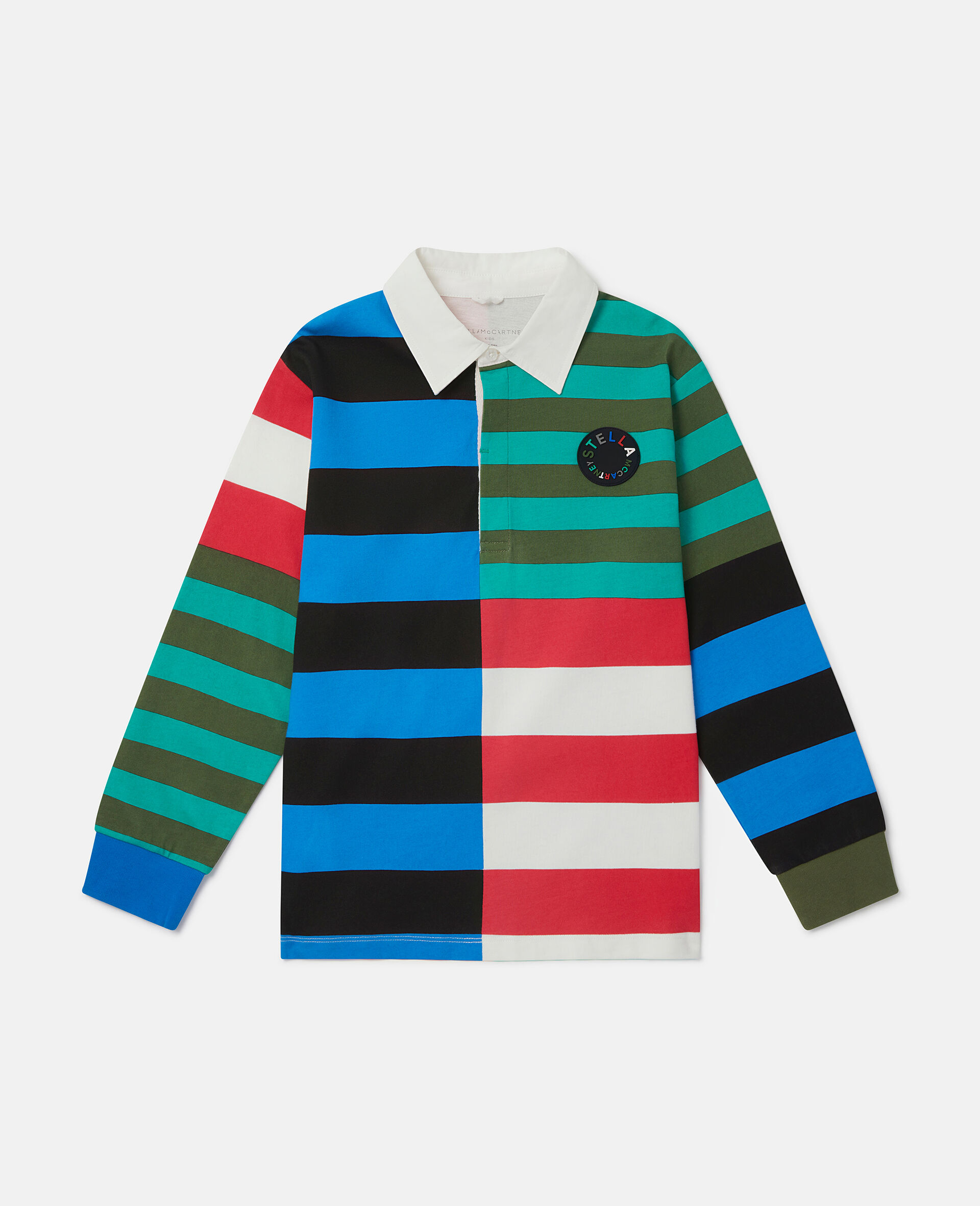 Variegated Stripe Rugby Top-Multicoloured-large image number 0