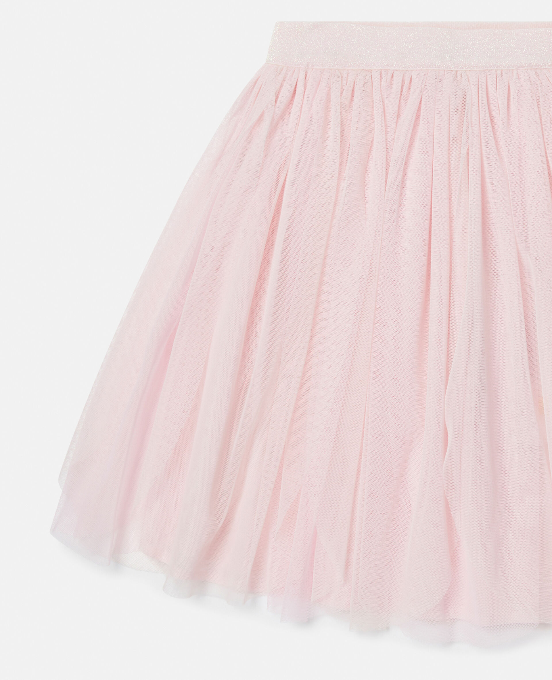 Elasticated Layered Tulle Skirt-Pink-large Elasticated Layered Tulle Skirt-Pink-large image number 1
