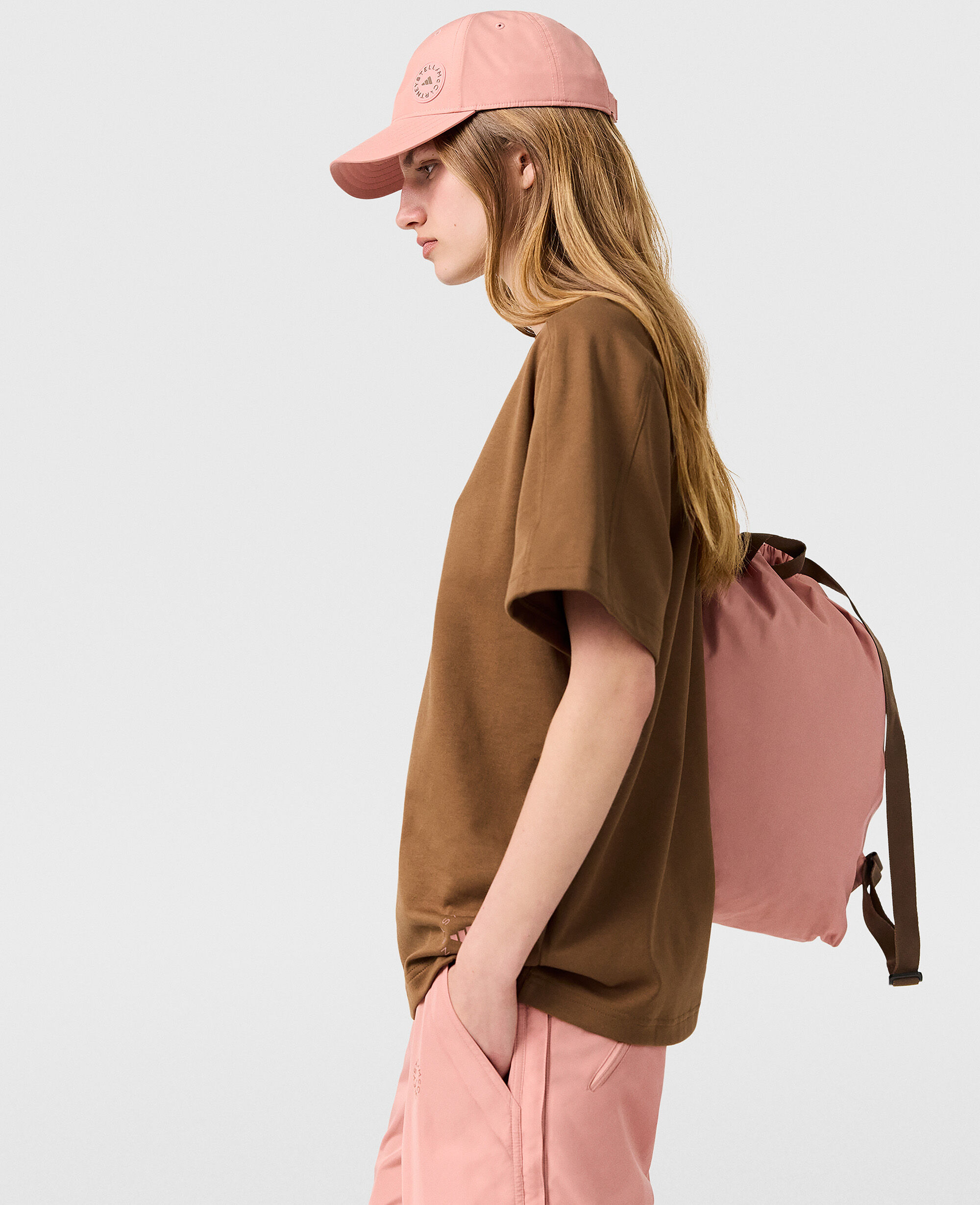 STELLA MCCARTNEY ★ オーバーサイズオーバーシャツ / ブラウン Women Brown Oversized Logo T-Shirt | Stella McCartney QA