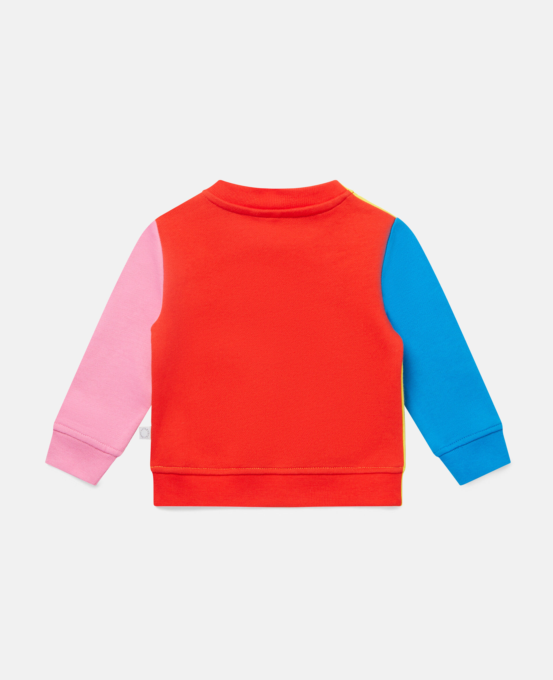 Cotton Fleece Colourblock Sweatshirt-Multicolour-large image number 3