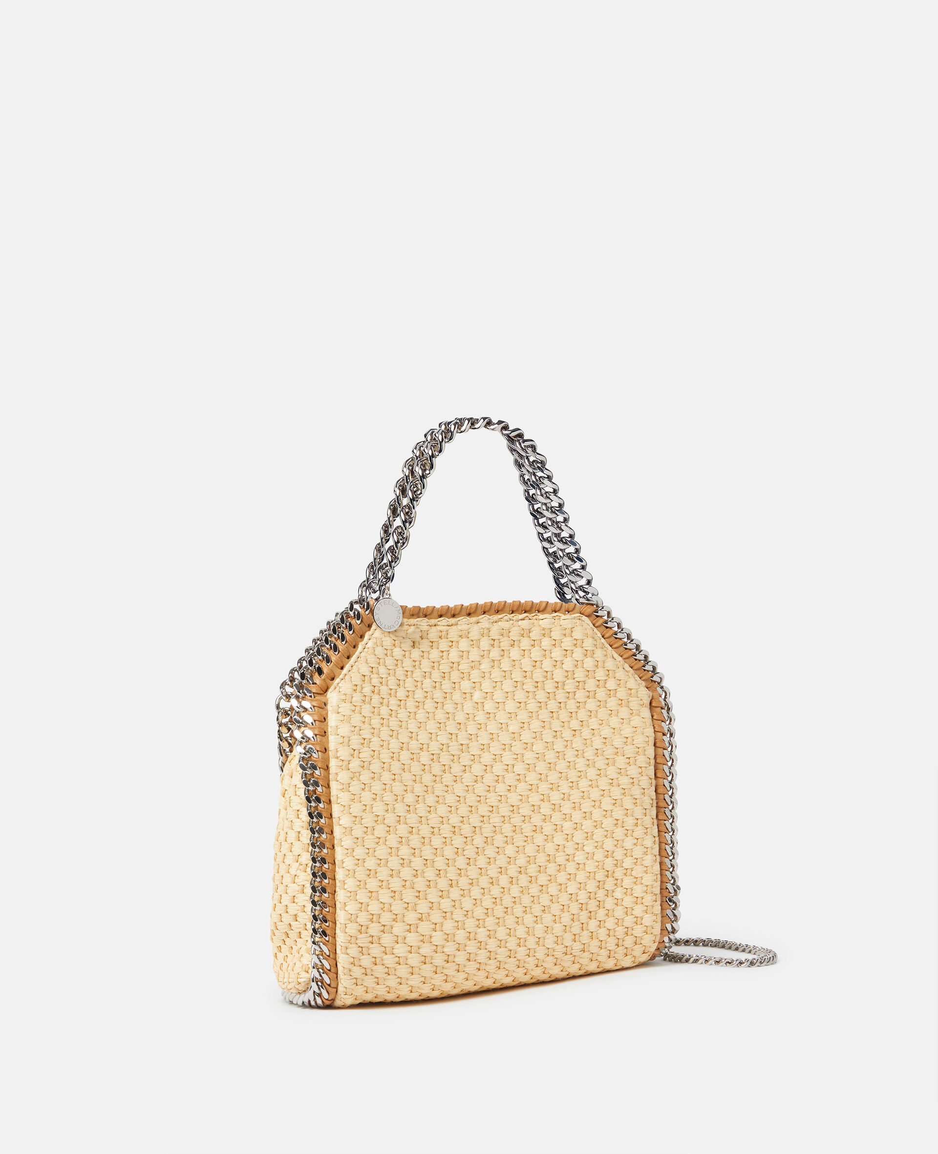 Falabella Woven Mini Tote Bag-Beige-large image number 1