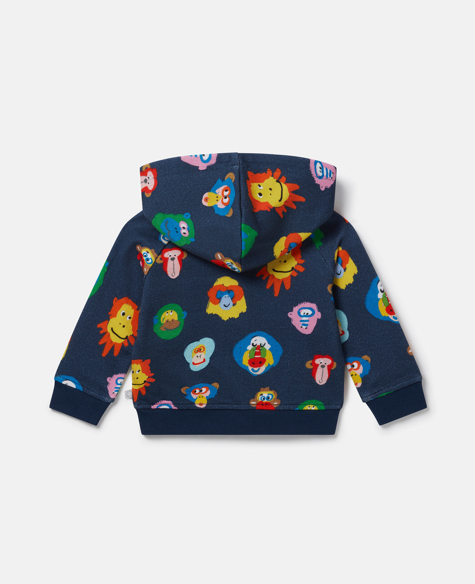 Baby Monkey Print Hoodie-Multicolour-large image number 2