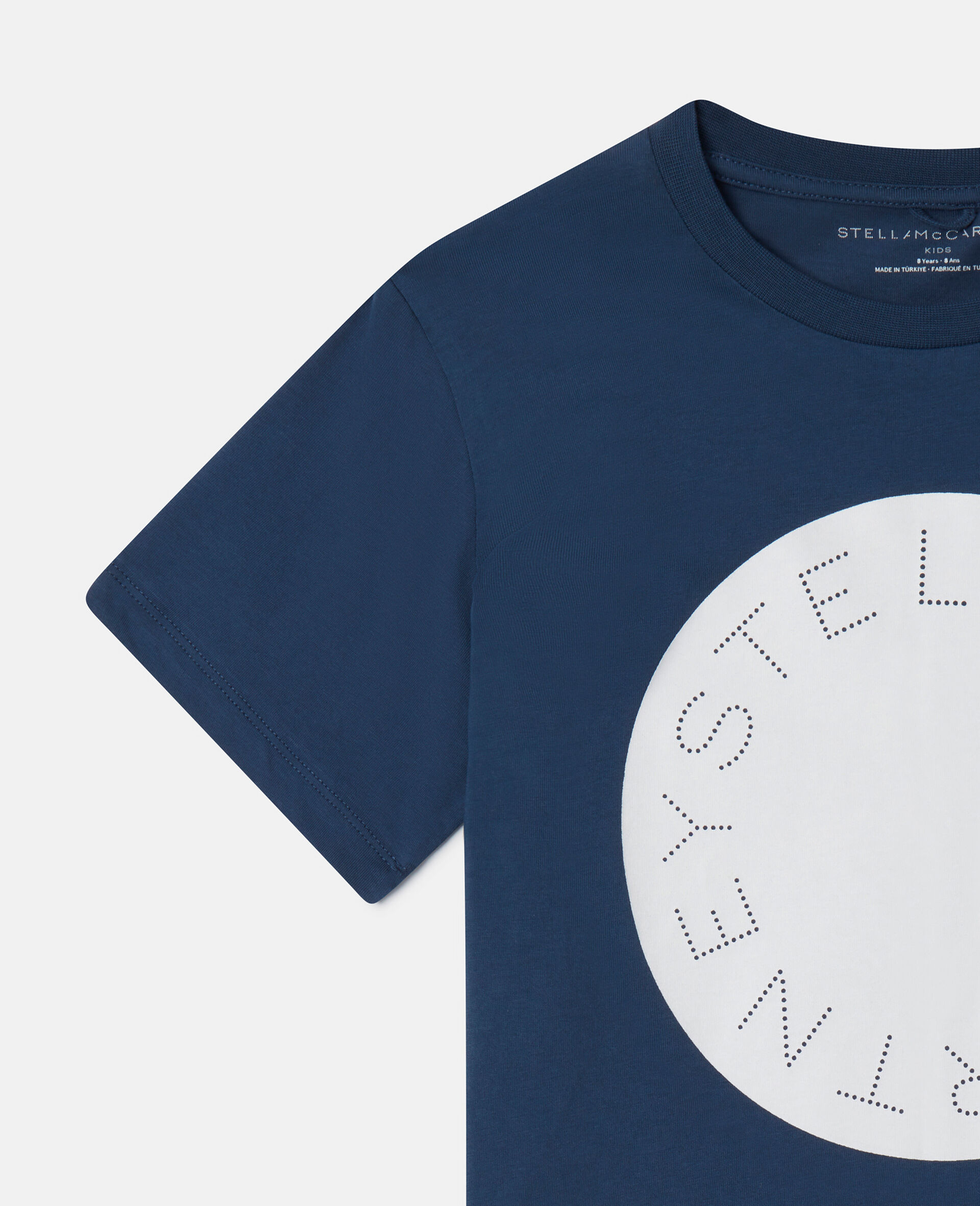 T-shirt avec disque à logo circulaire-Bleu-large T-shirt avec disque à logo circulaire-Bleu-large image number 3