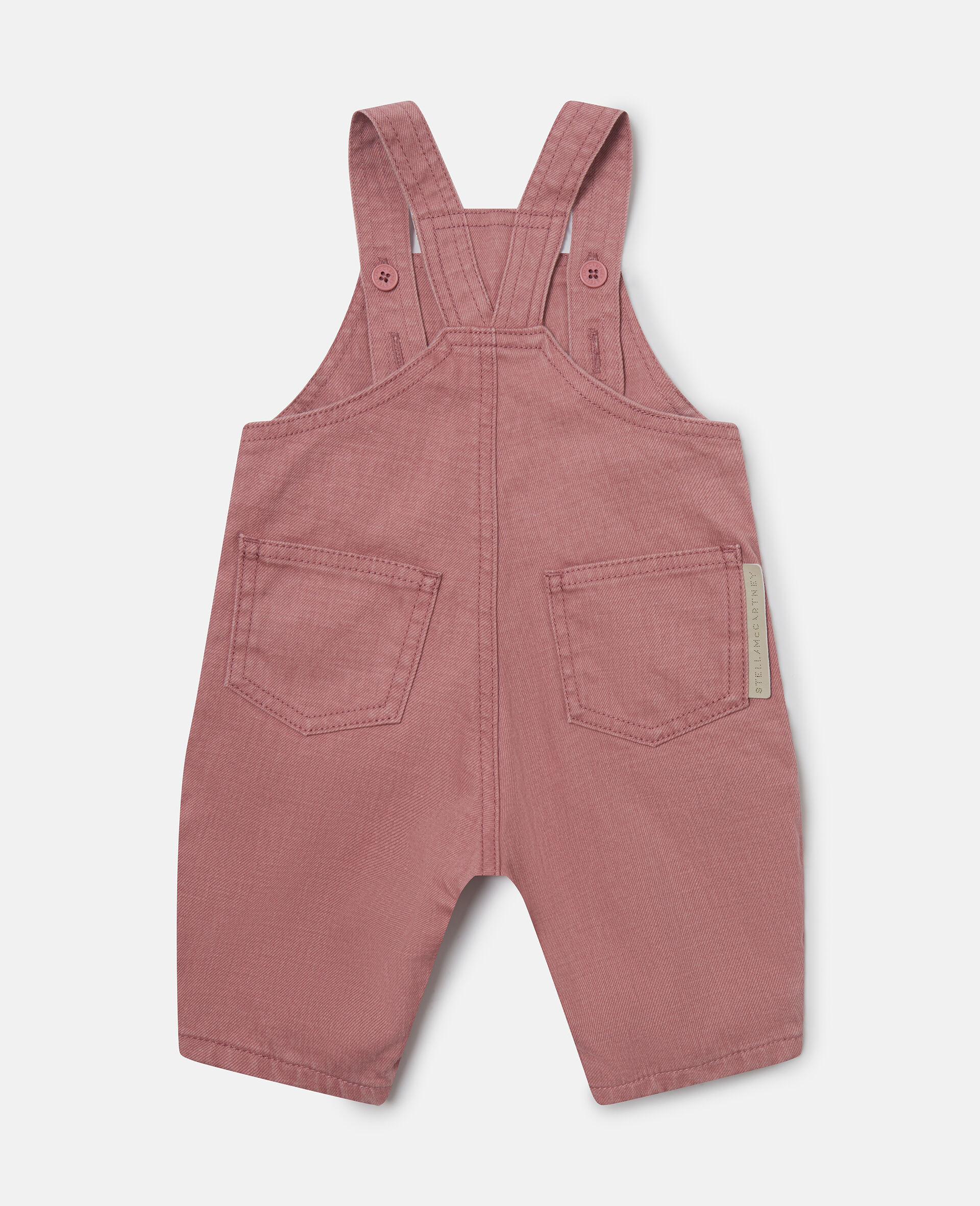 Dove Embroidered Dungarees-Pink-large Dove Embroidered Dungarees-Pink-large image number 2