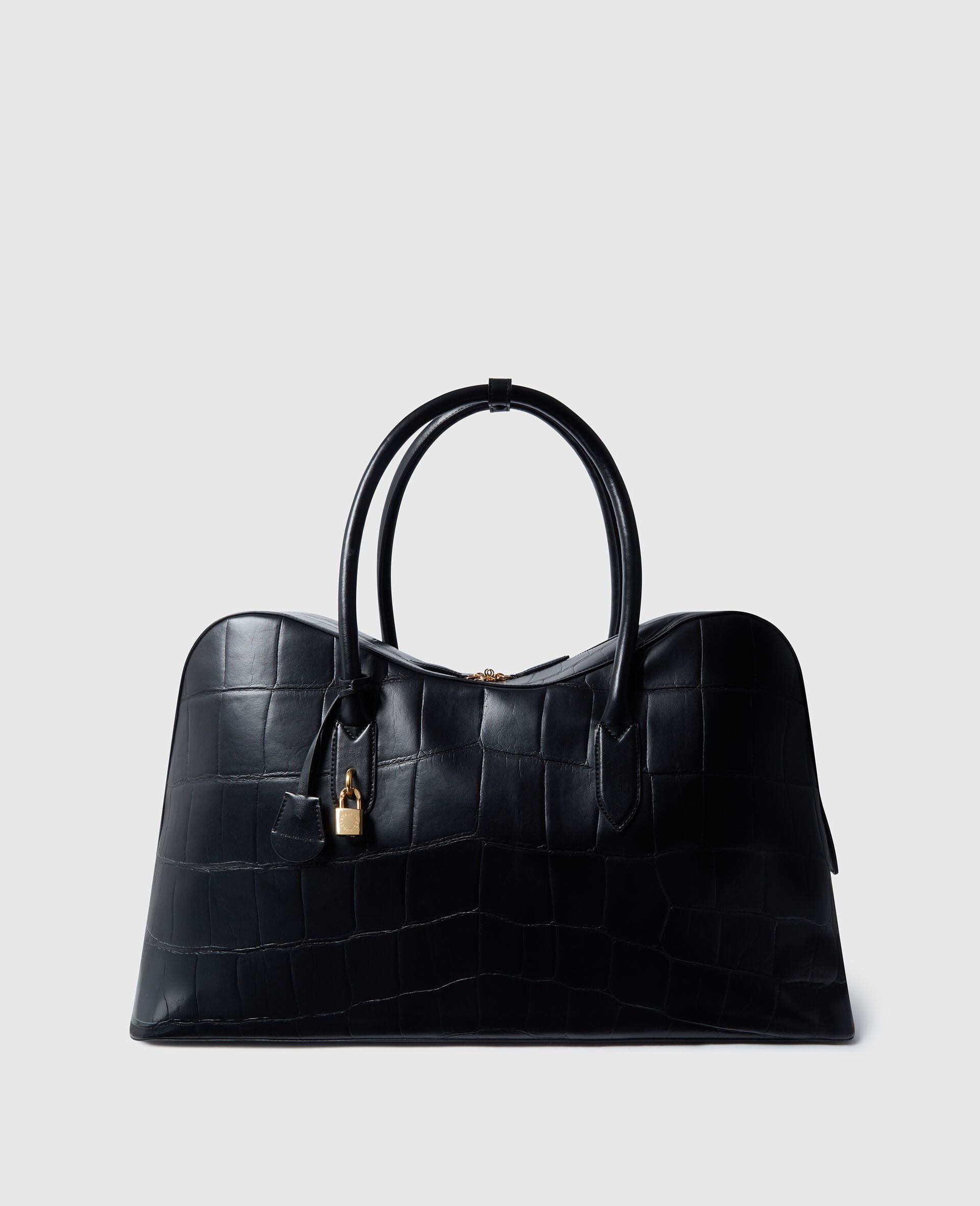 Ryder Crocodile-Embossed Weekender Bag-Black-large image number 0