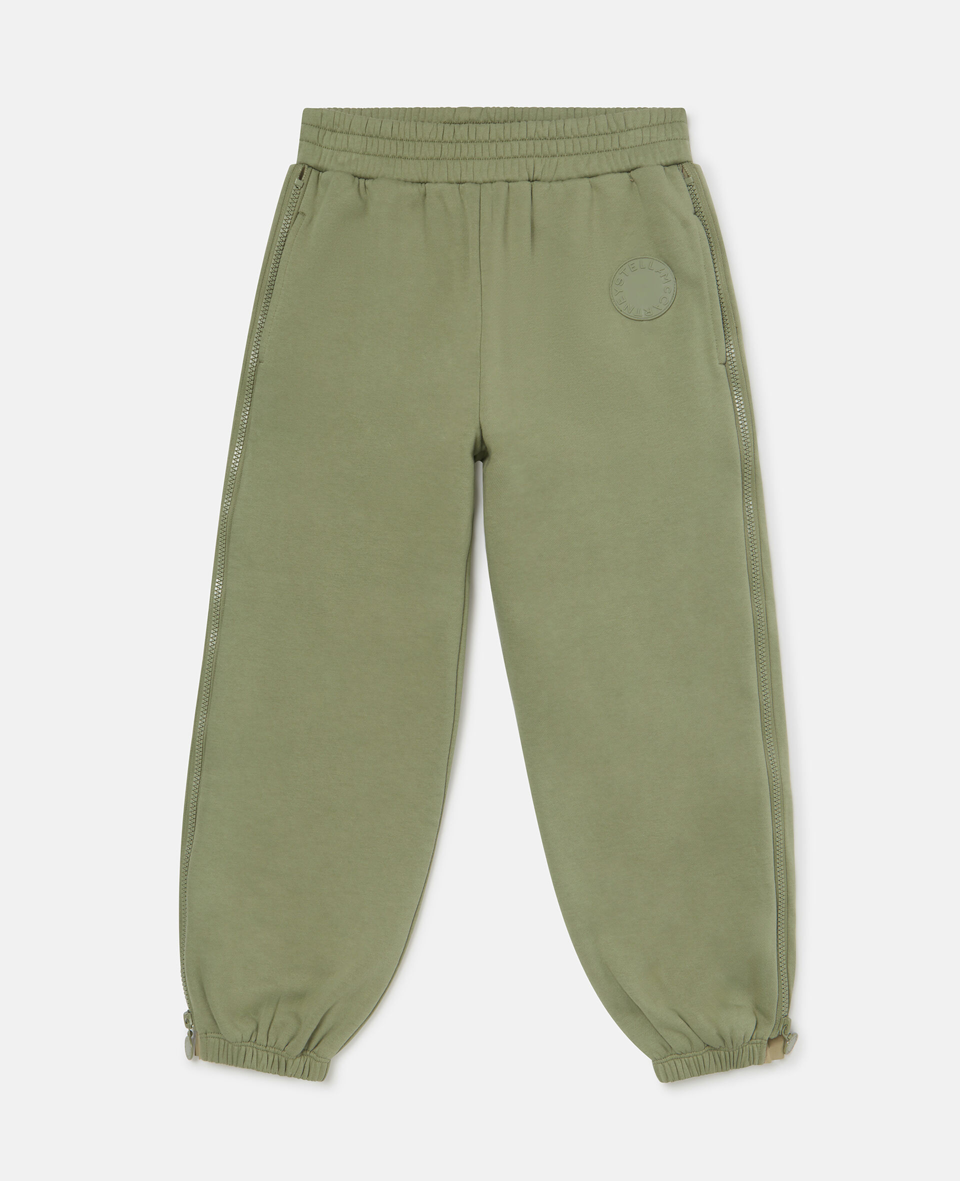 Logo Medllion Drawstring Joggers-Green-medium