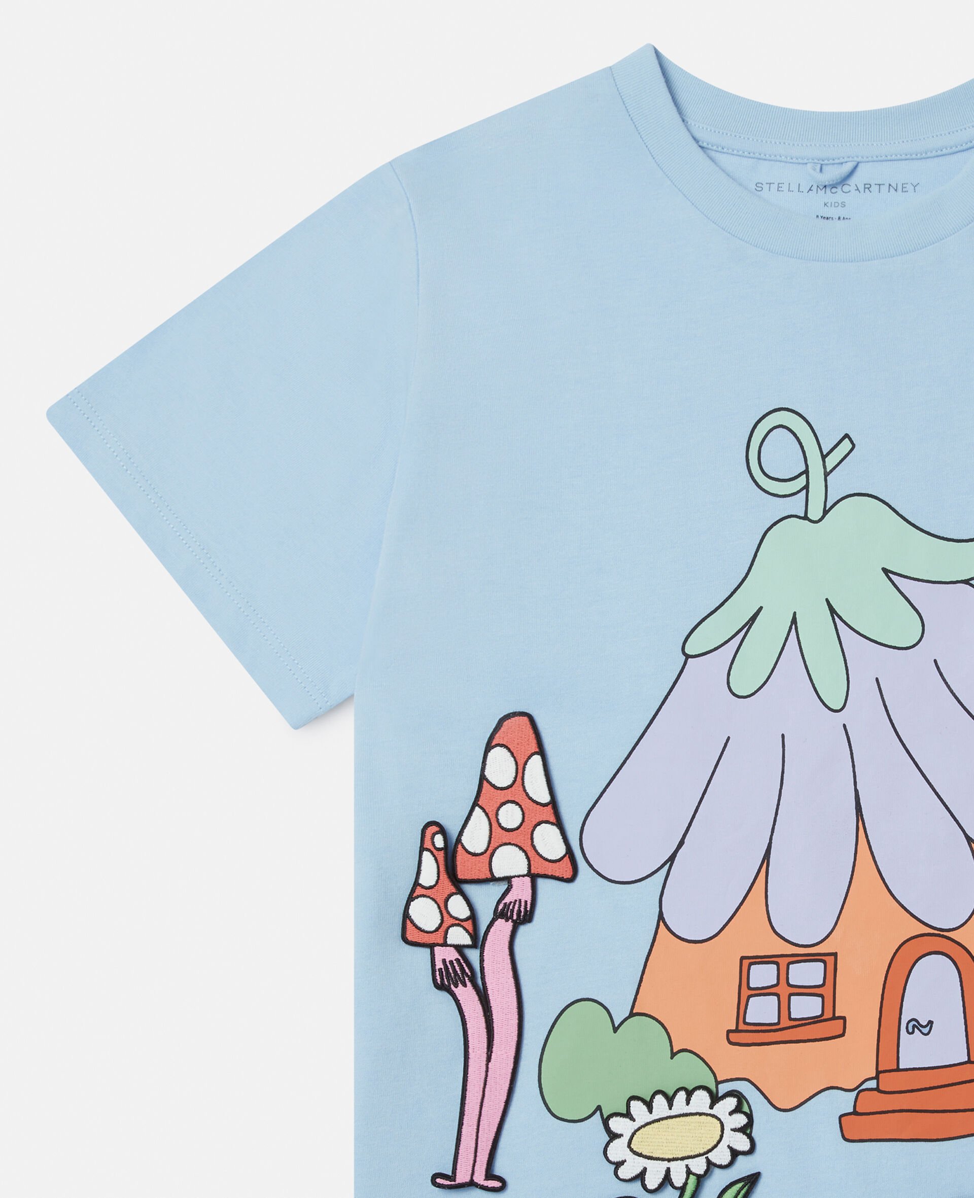 Woodland Friends Crewneck T-Shirt-Blue-large Woodland Friends Crewneck T-Shirt-Blue-large image number 1