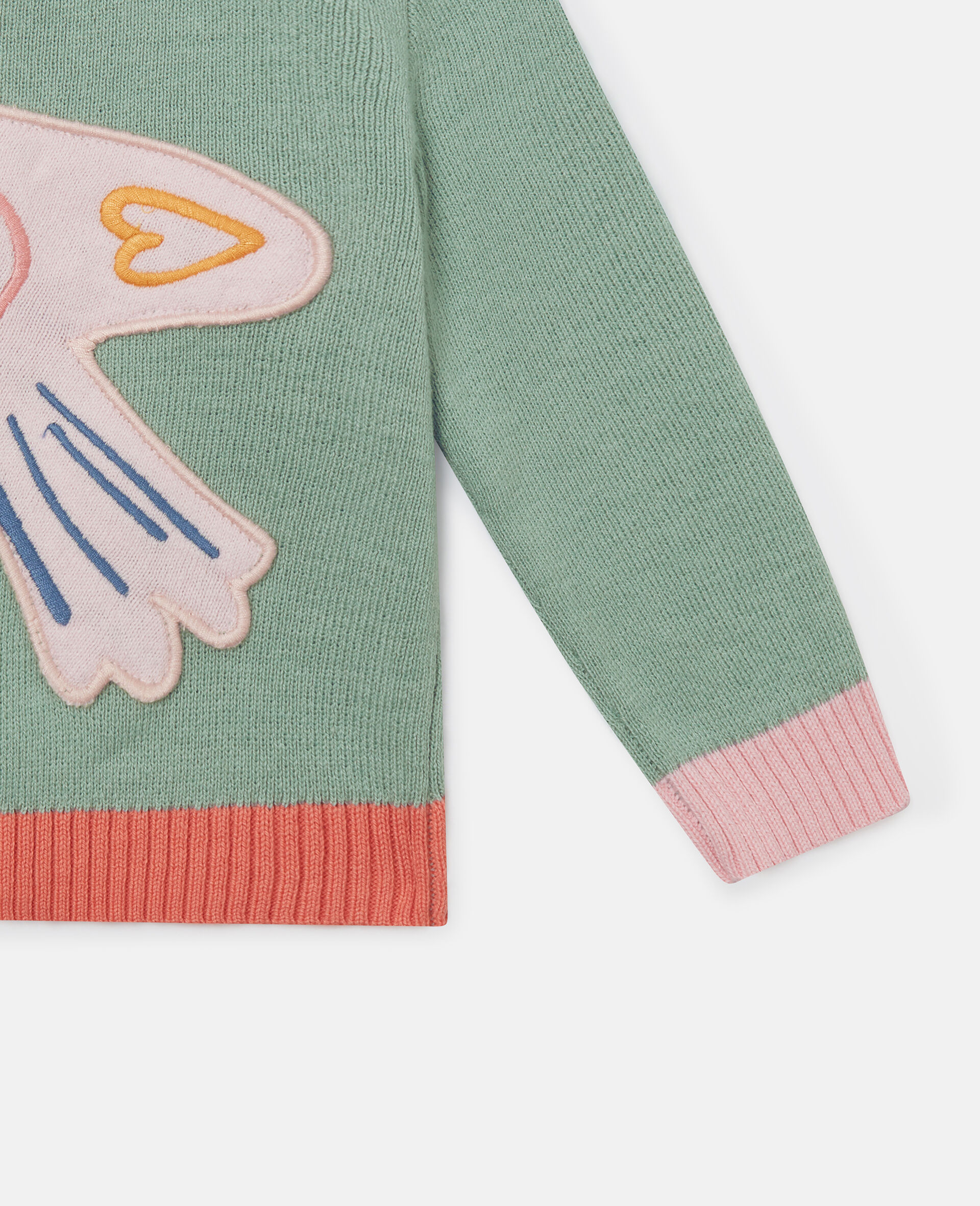 Dove Embroidered Cardigan-Grey-large image number 3