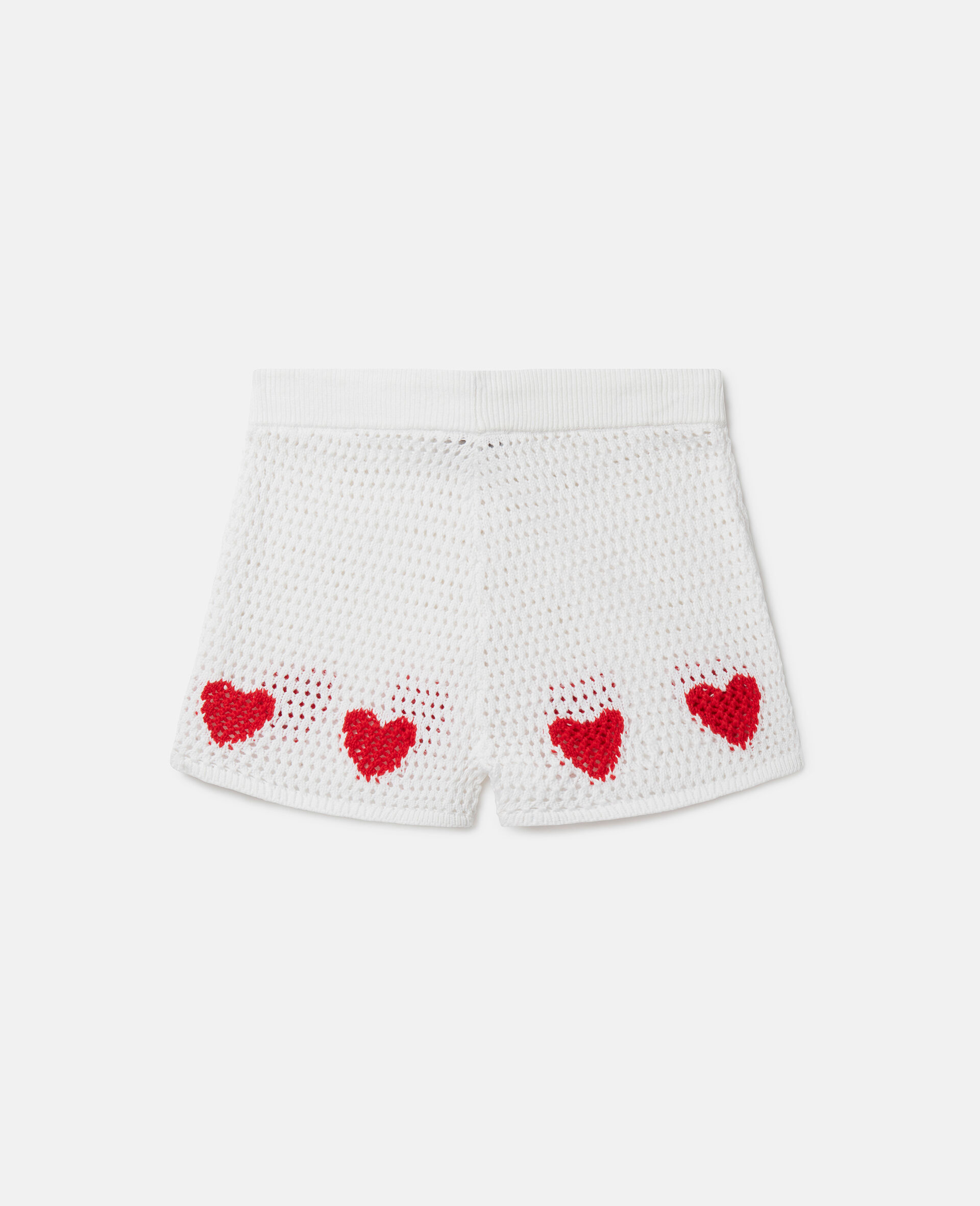 Heart Crocheted Shorts-White-large Heart Crocheted Shorts-White-large image number 2