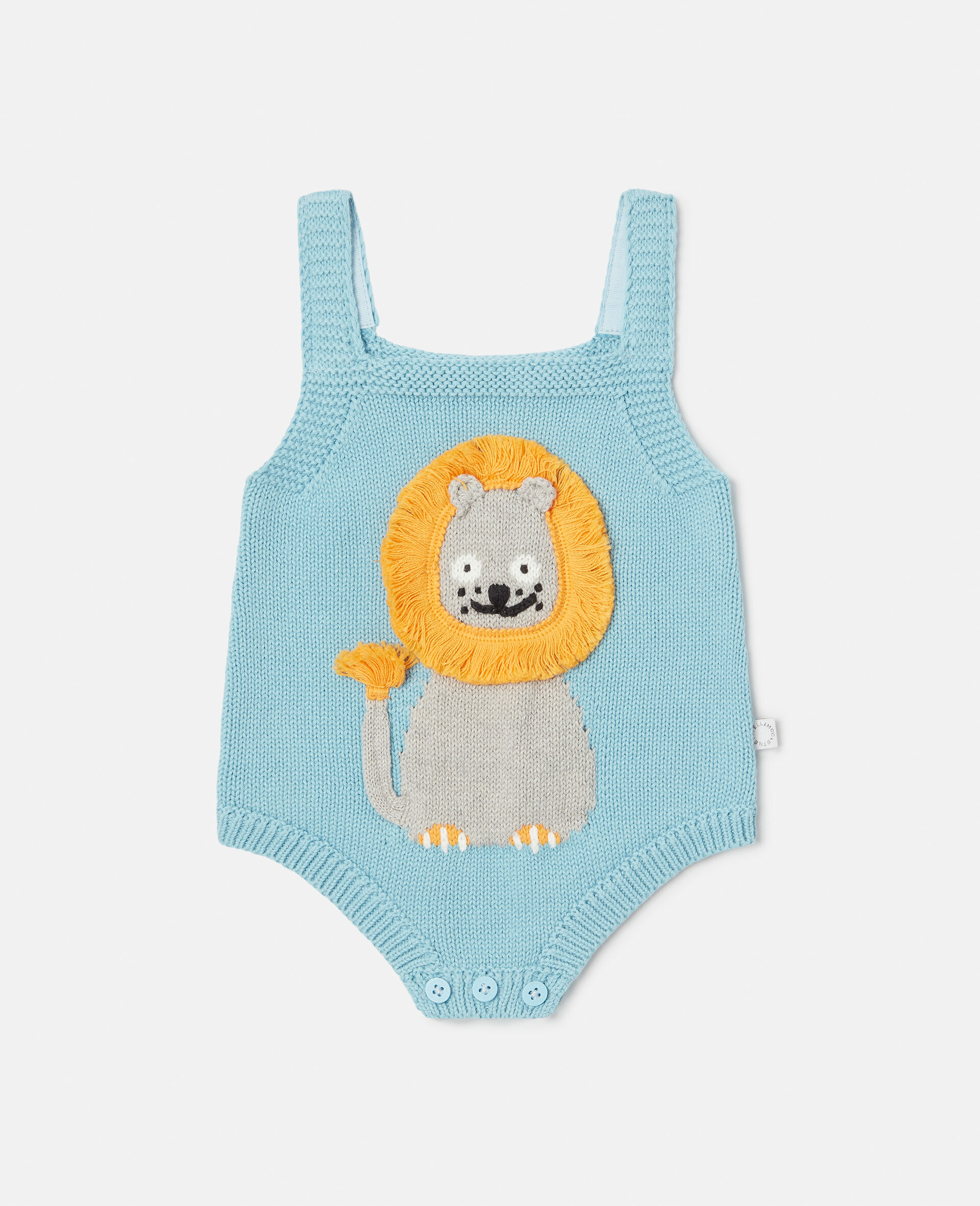 Lion Intarsia Knit Bodysuit-Multicolour-large image number 0