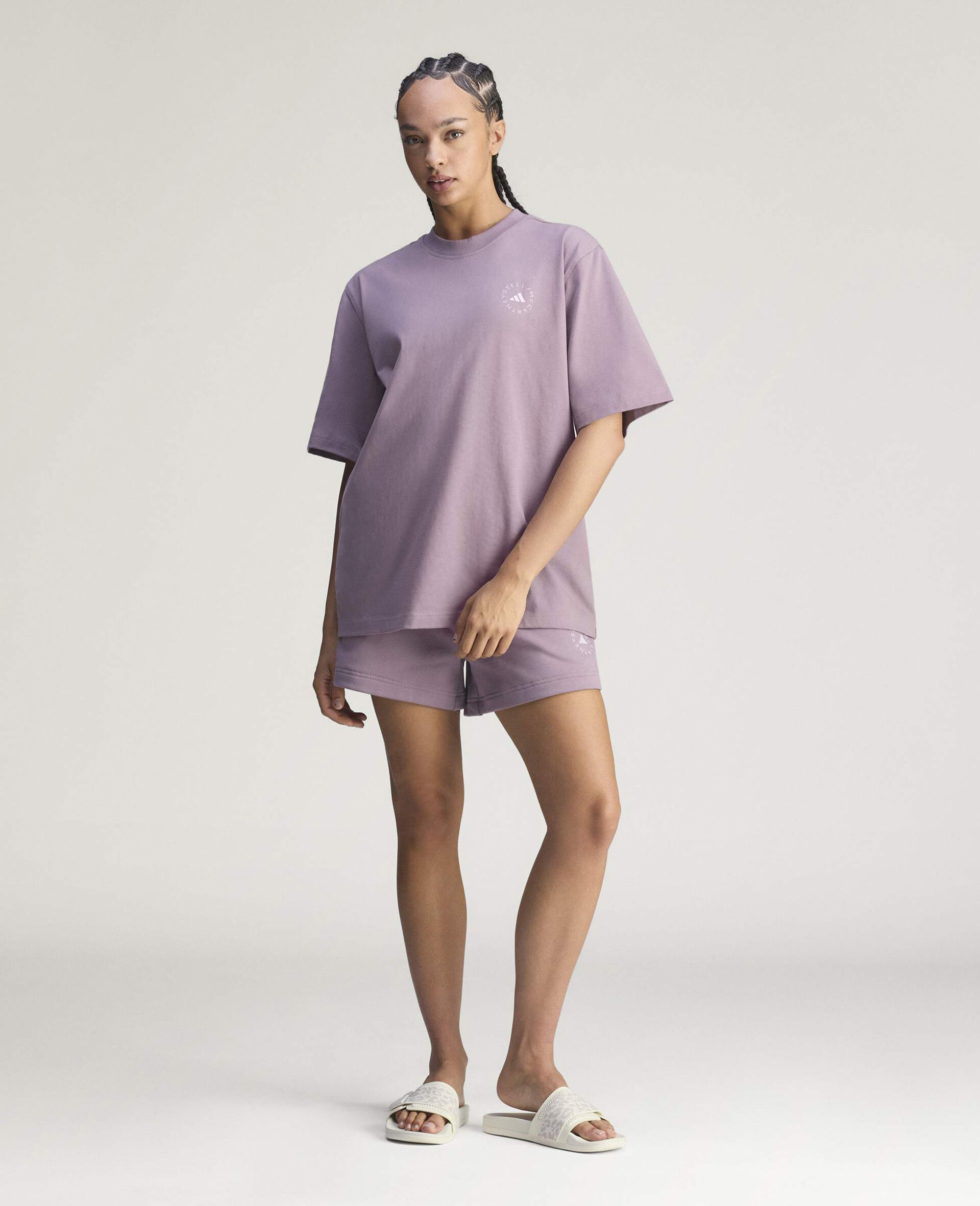 Logo Oversized T-Shirt-Purple-large image number 4
