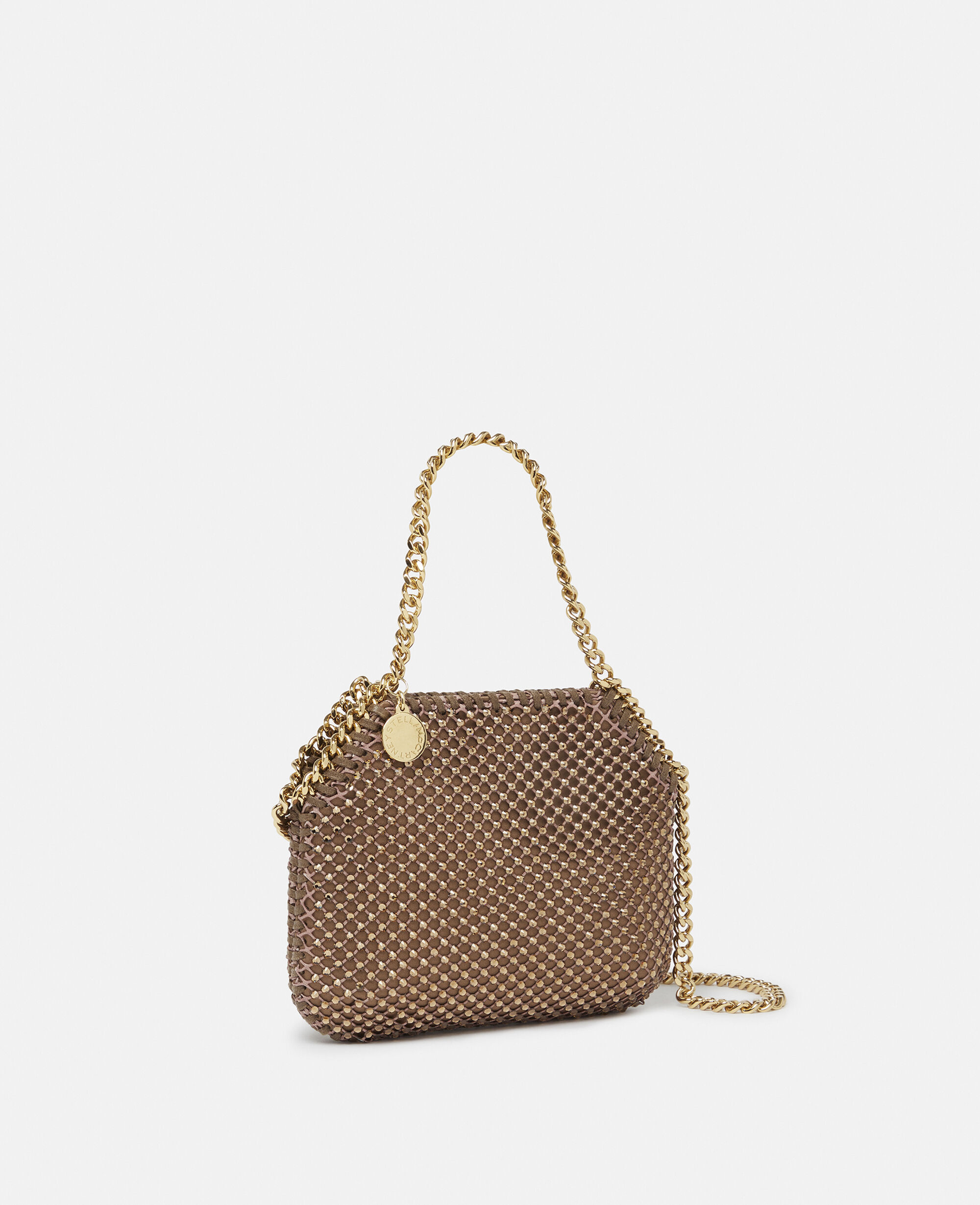ミニマル【Stella McCartney】ファラベラ ナノトートバッグ Women チョコレートブラウン ファラベラ スケール エンボス