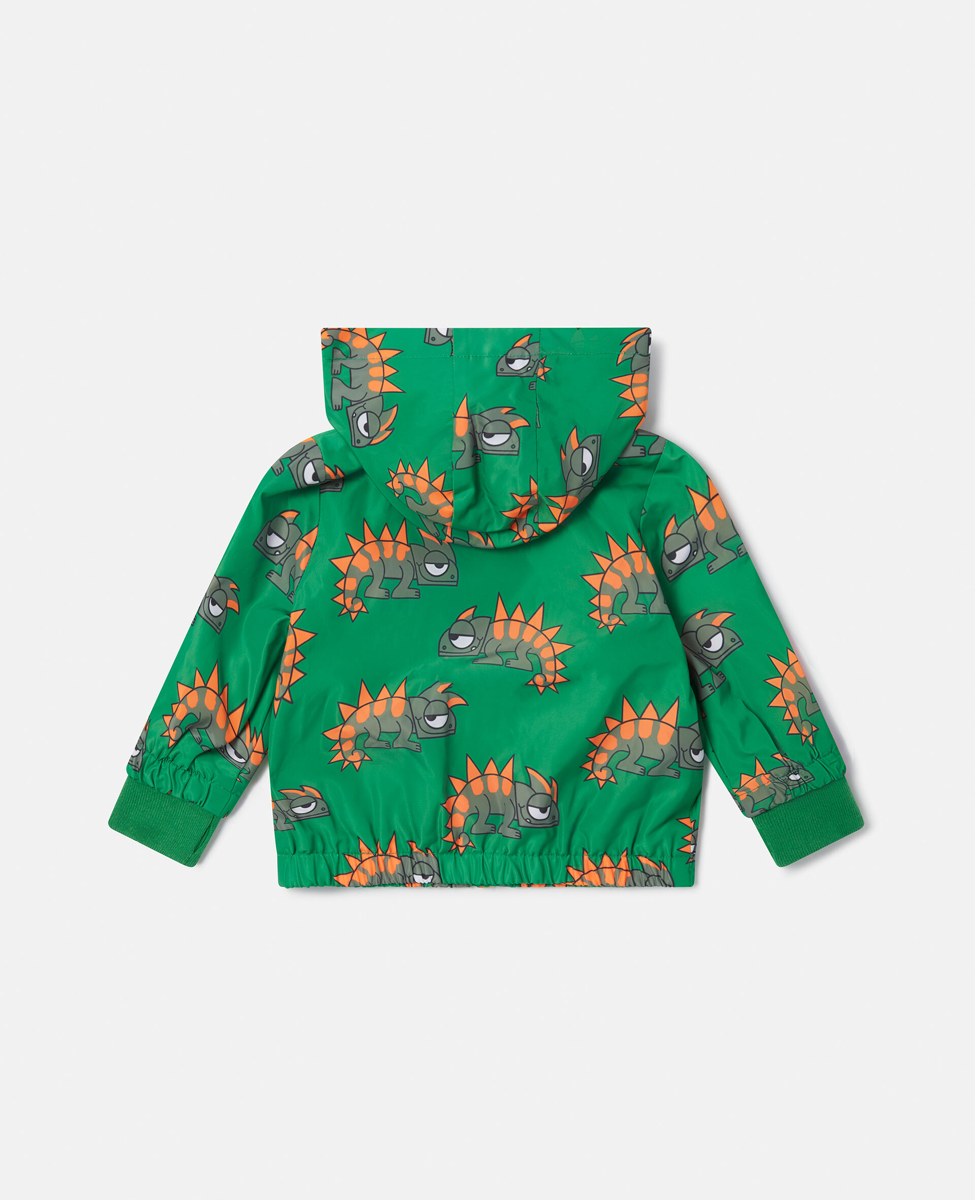 Gecko Print Hooded Jacket-Pink-large image number 2