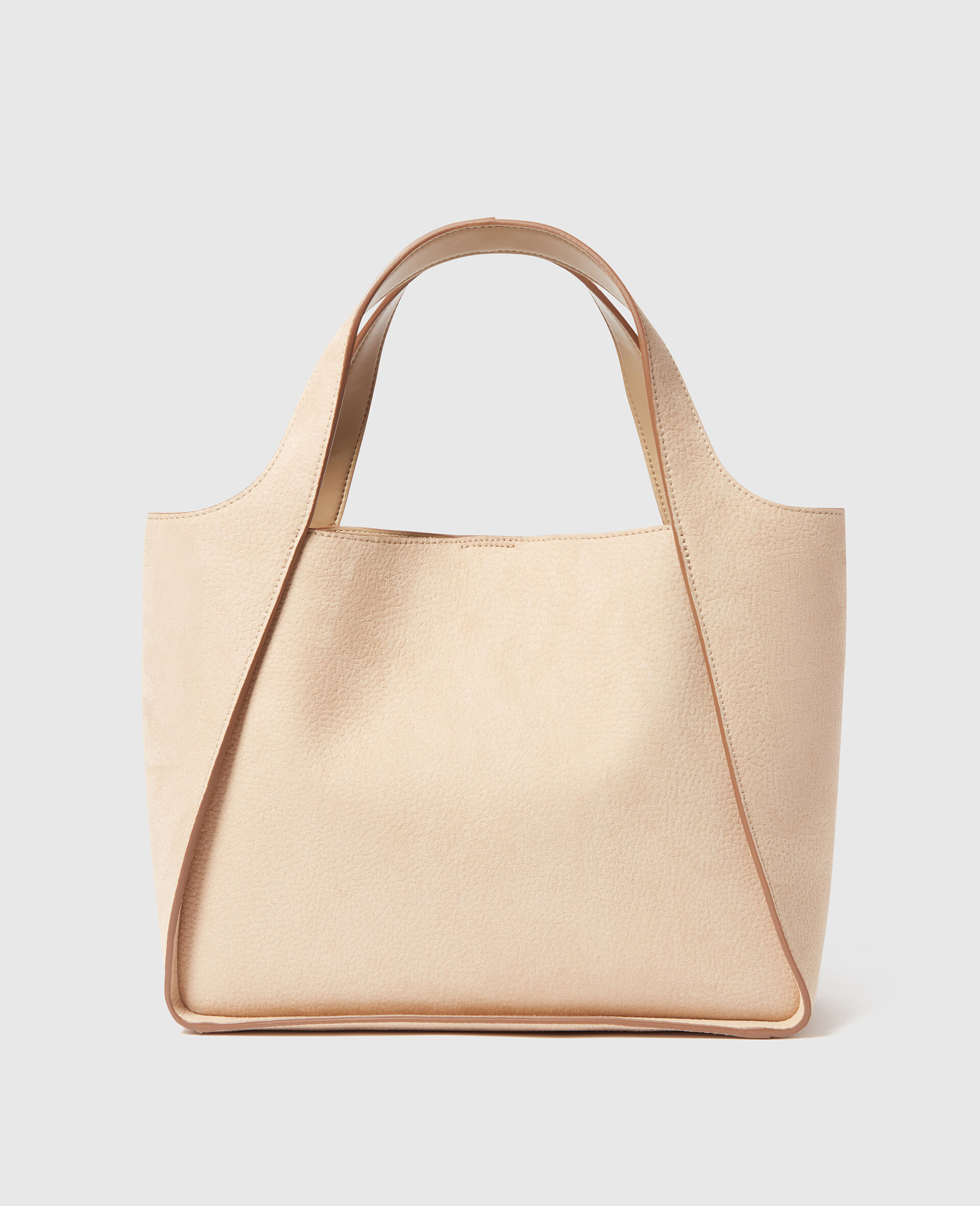 Logo Crossbody Tote Bag-Cream-large image number 2