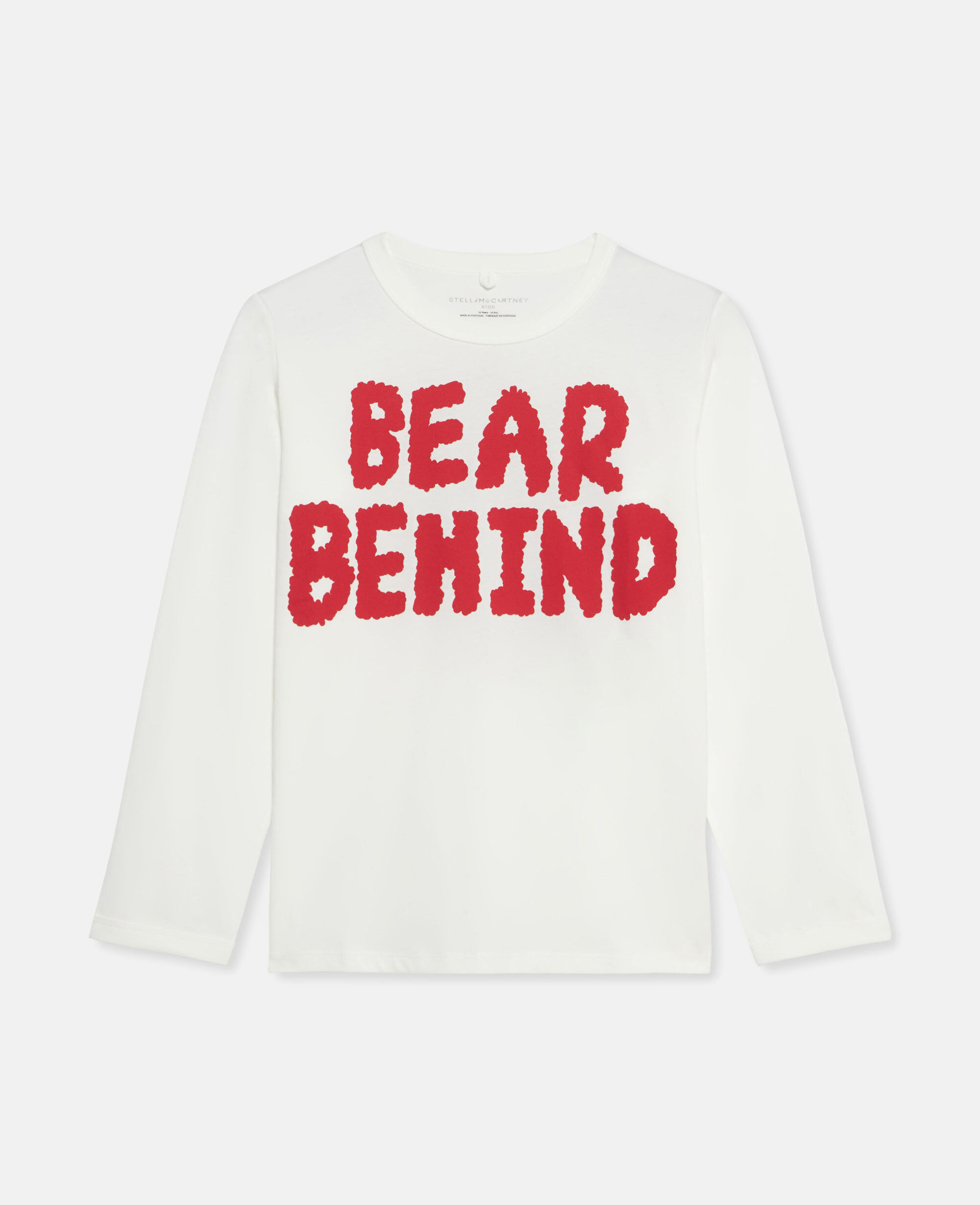 Women Cream Bear Behind Slogan Sweatshirt Stella McCartney US