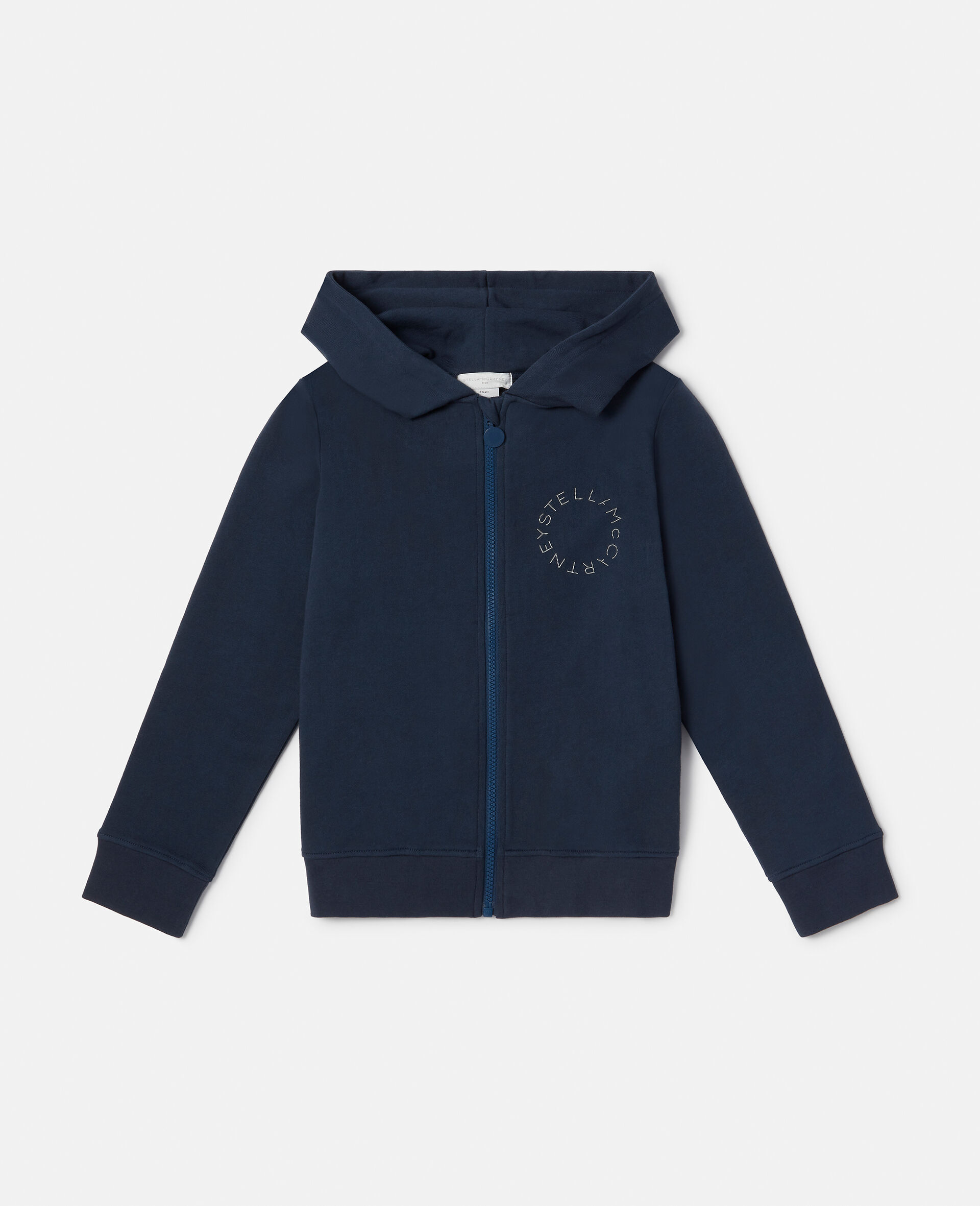 Stella Logo Zip Hoodie-Blue-large image number 3
