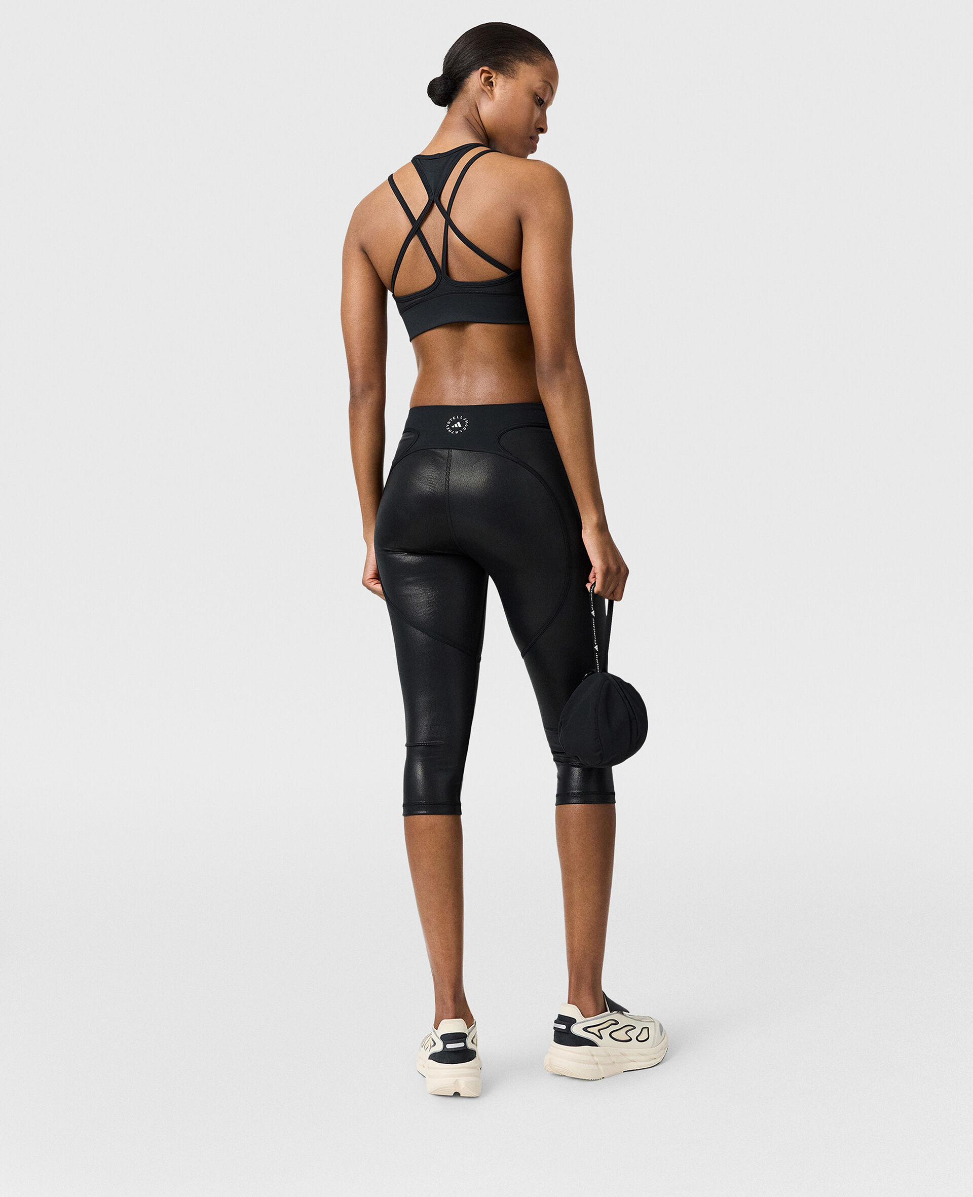 TruePurpose Training Capri Leggings-Black-large image number 3