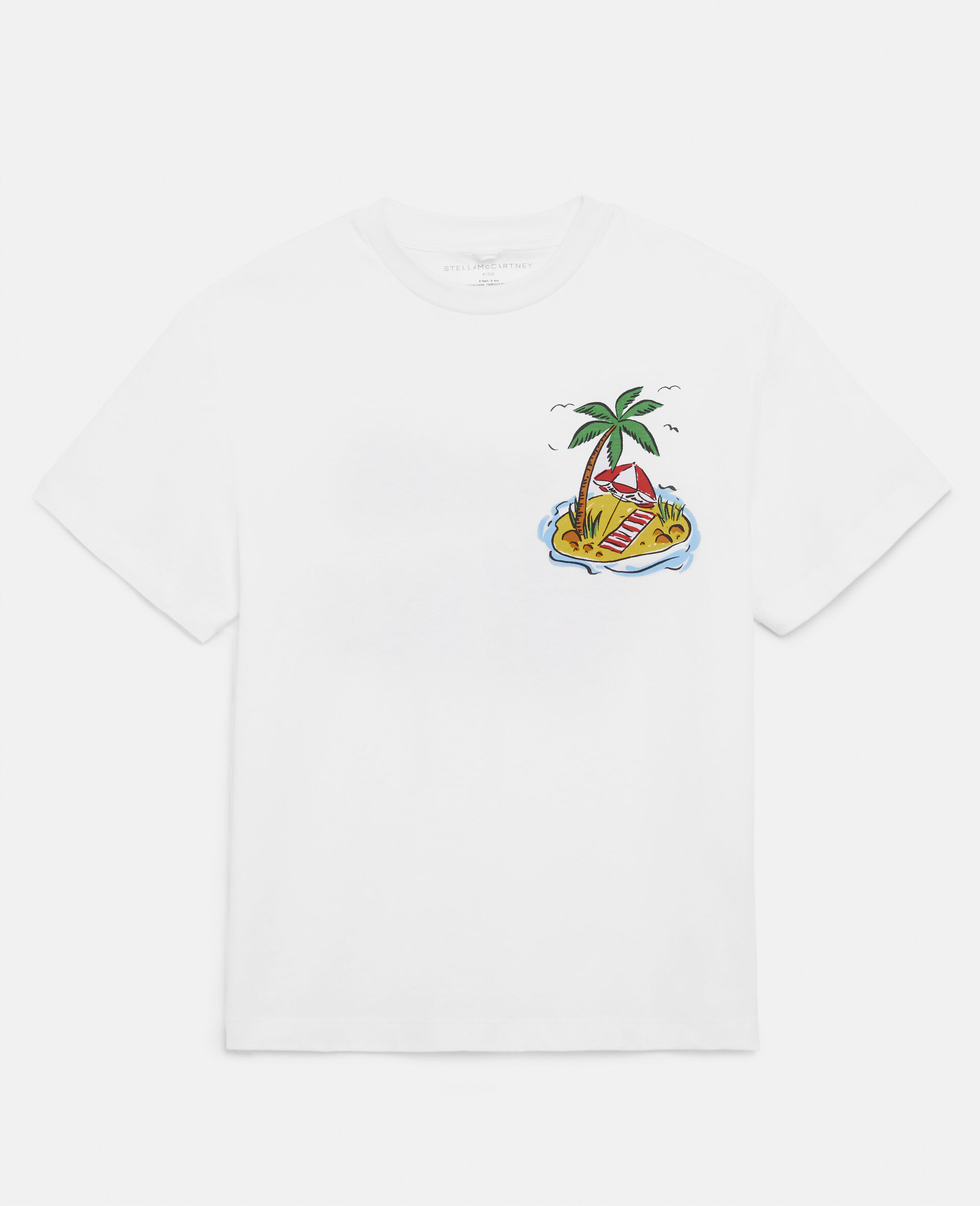 Oversized Cotton T-Shirt-White-large image number 0