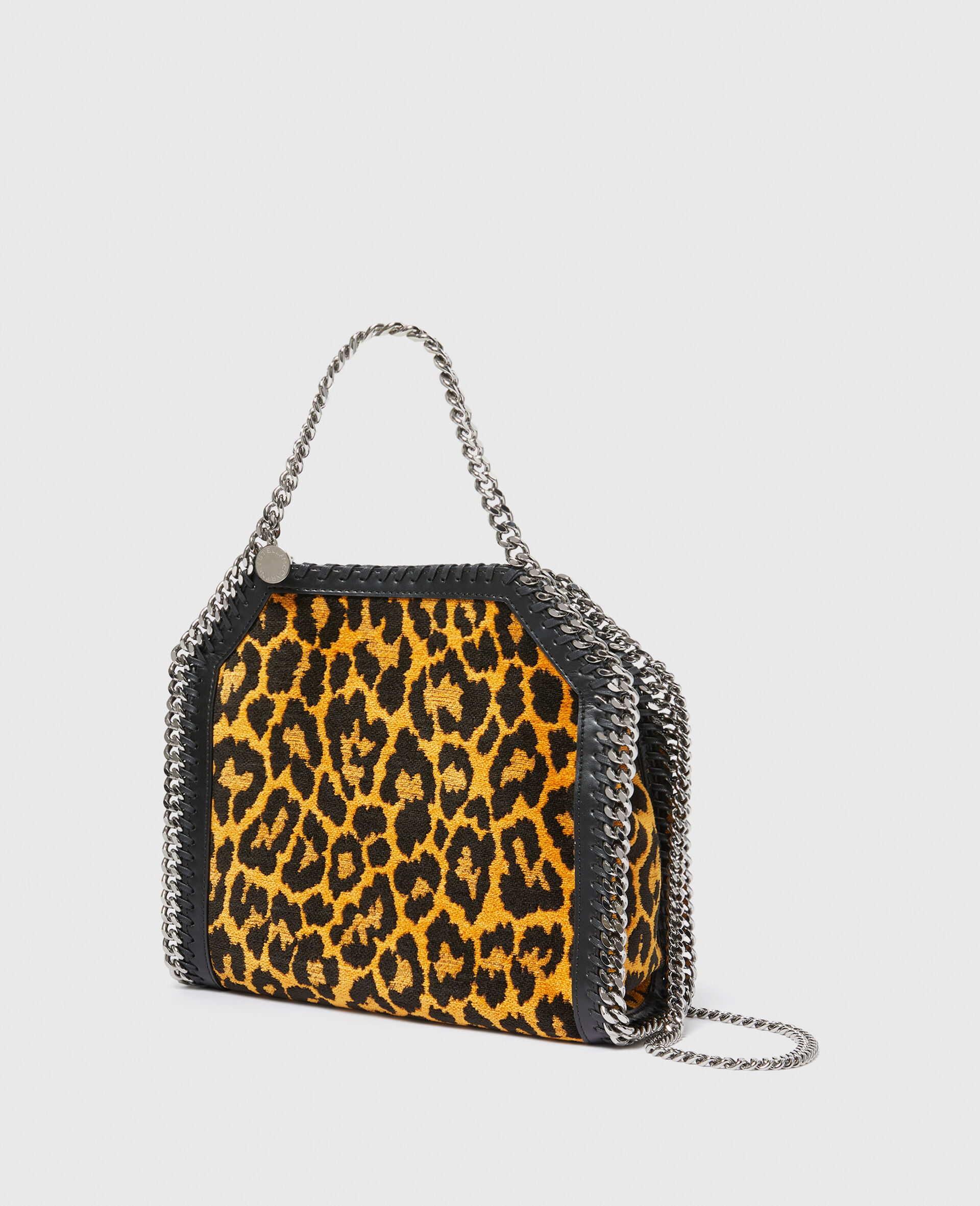 Leopard Falabella Mini Tote Bag-Brown-large image number 2