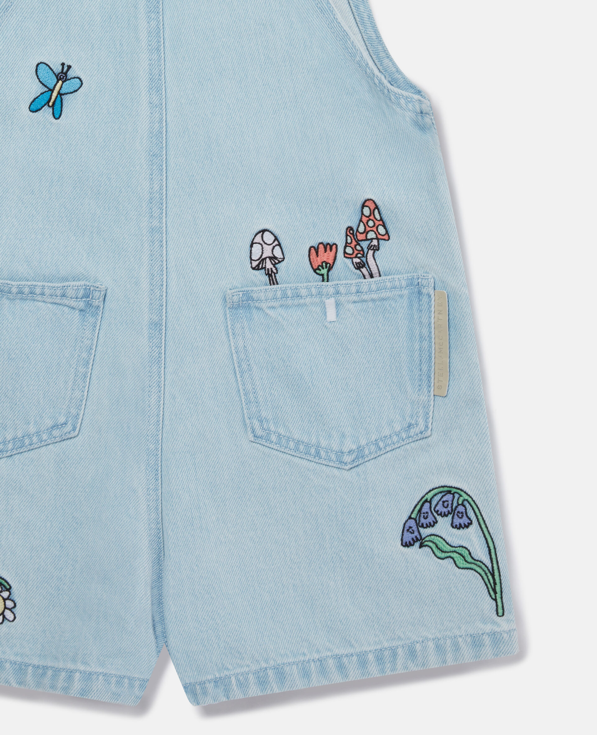 Woodland Friends Denim Dungarees -Blue-large image number 3