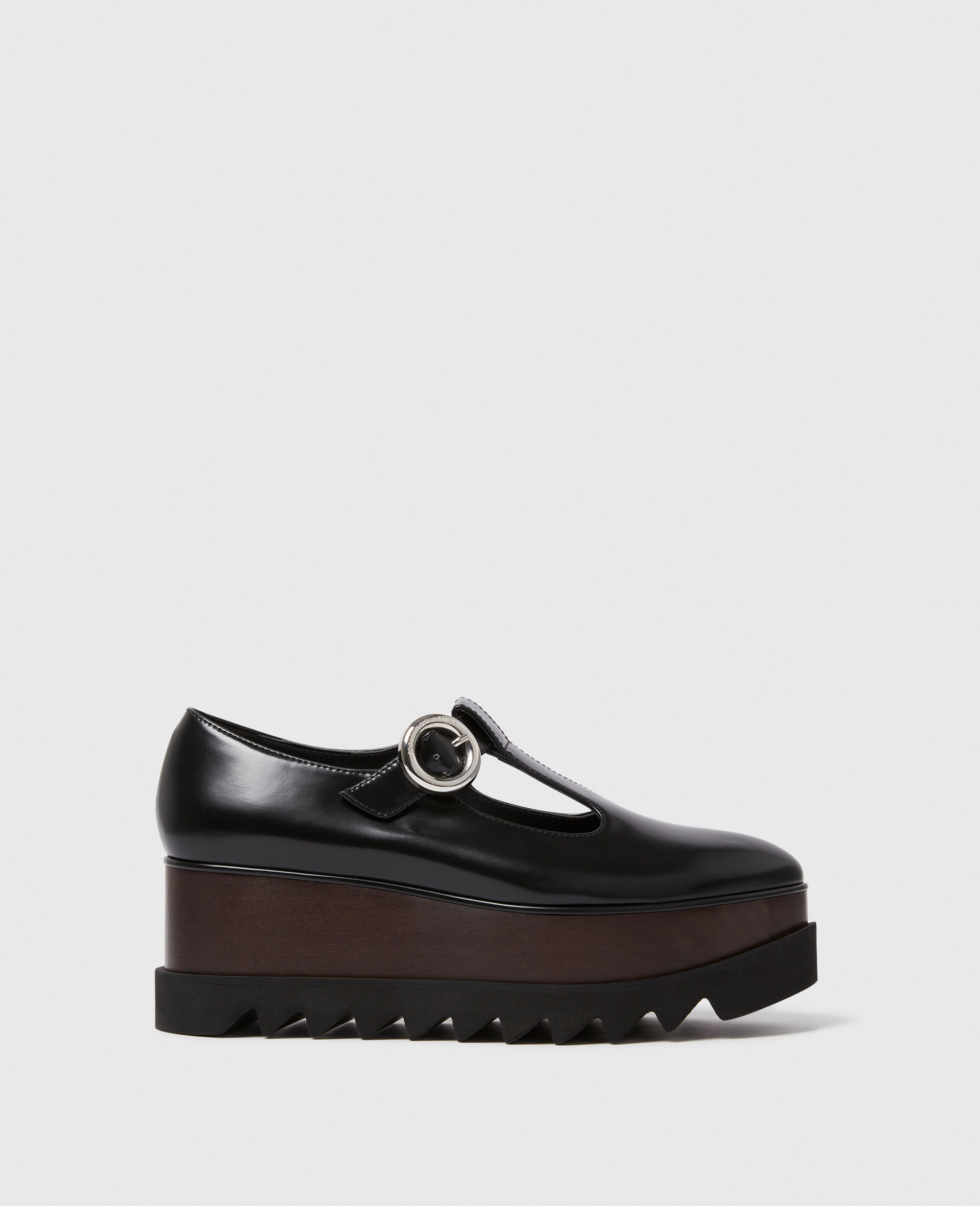 Elyse T-Bar Platform Mary Janes-Black-large image number 0