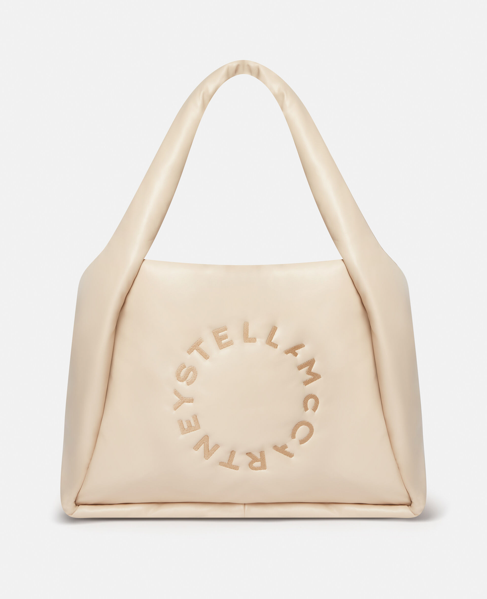 Stella Logo Puffy Tote Bag-Grey-large