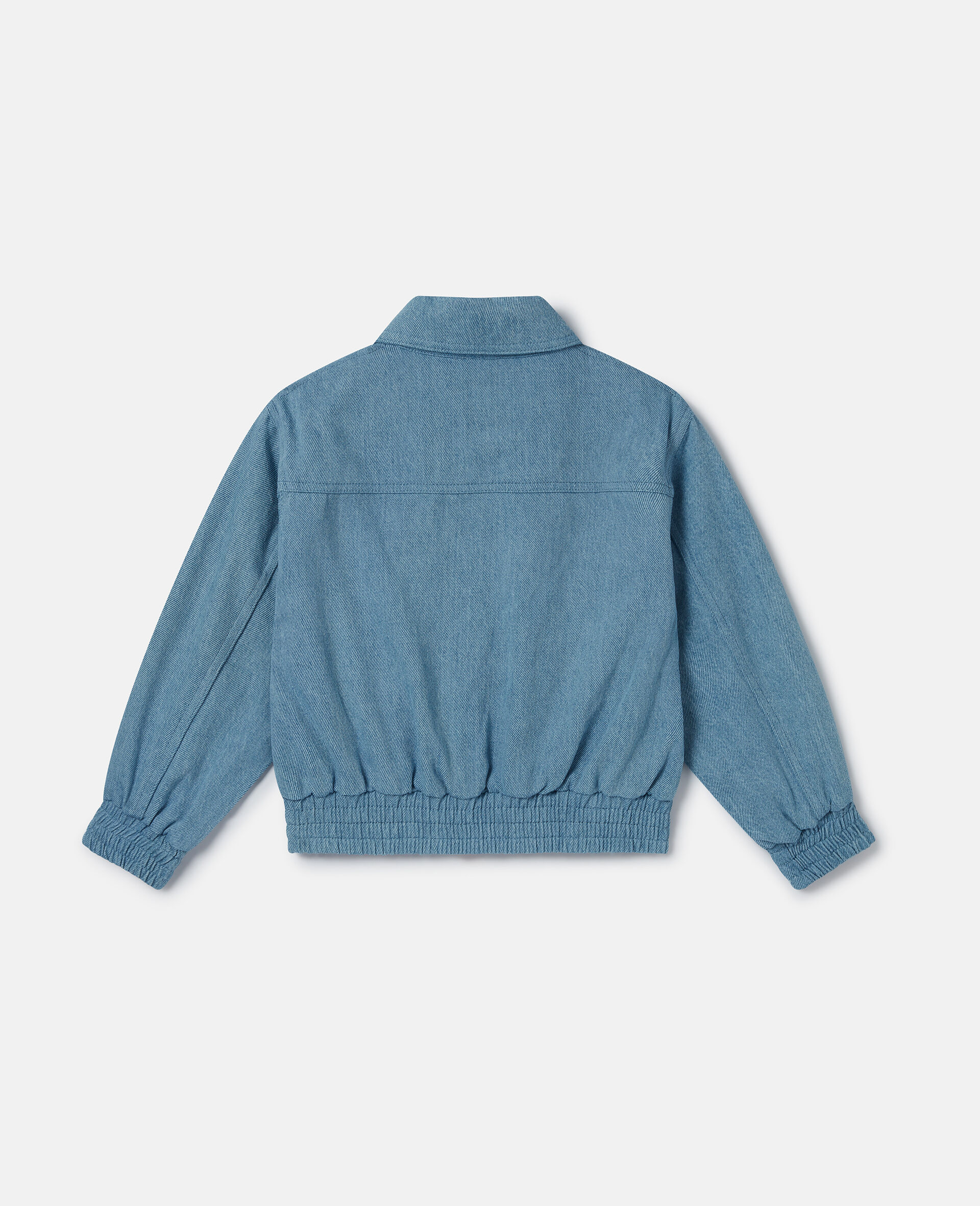 Jewel Embroidered Denim Jacket-Blue-large image number 2