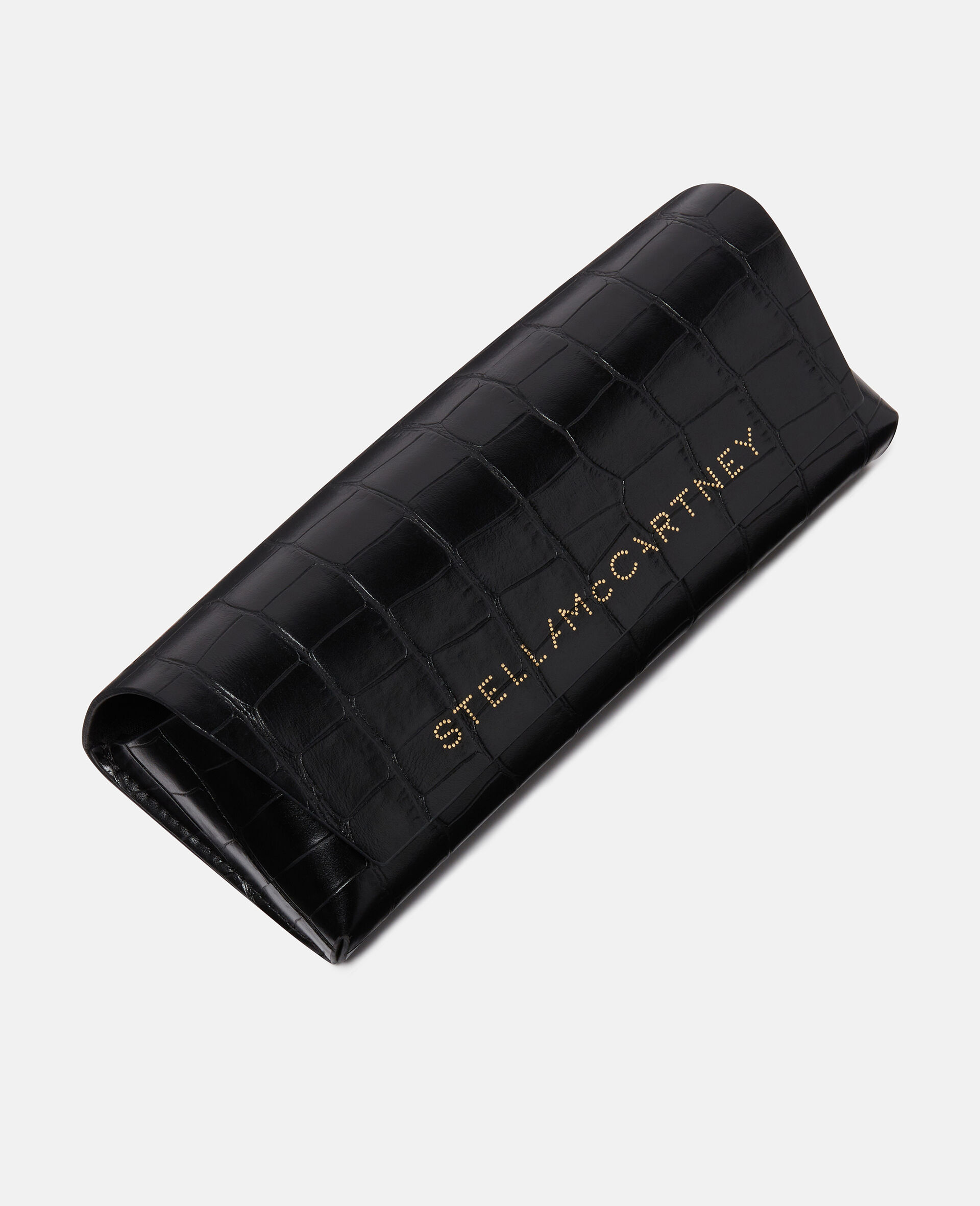 Logo-Engraved Rectangular Sunglasses-Black-large image number 2