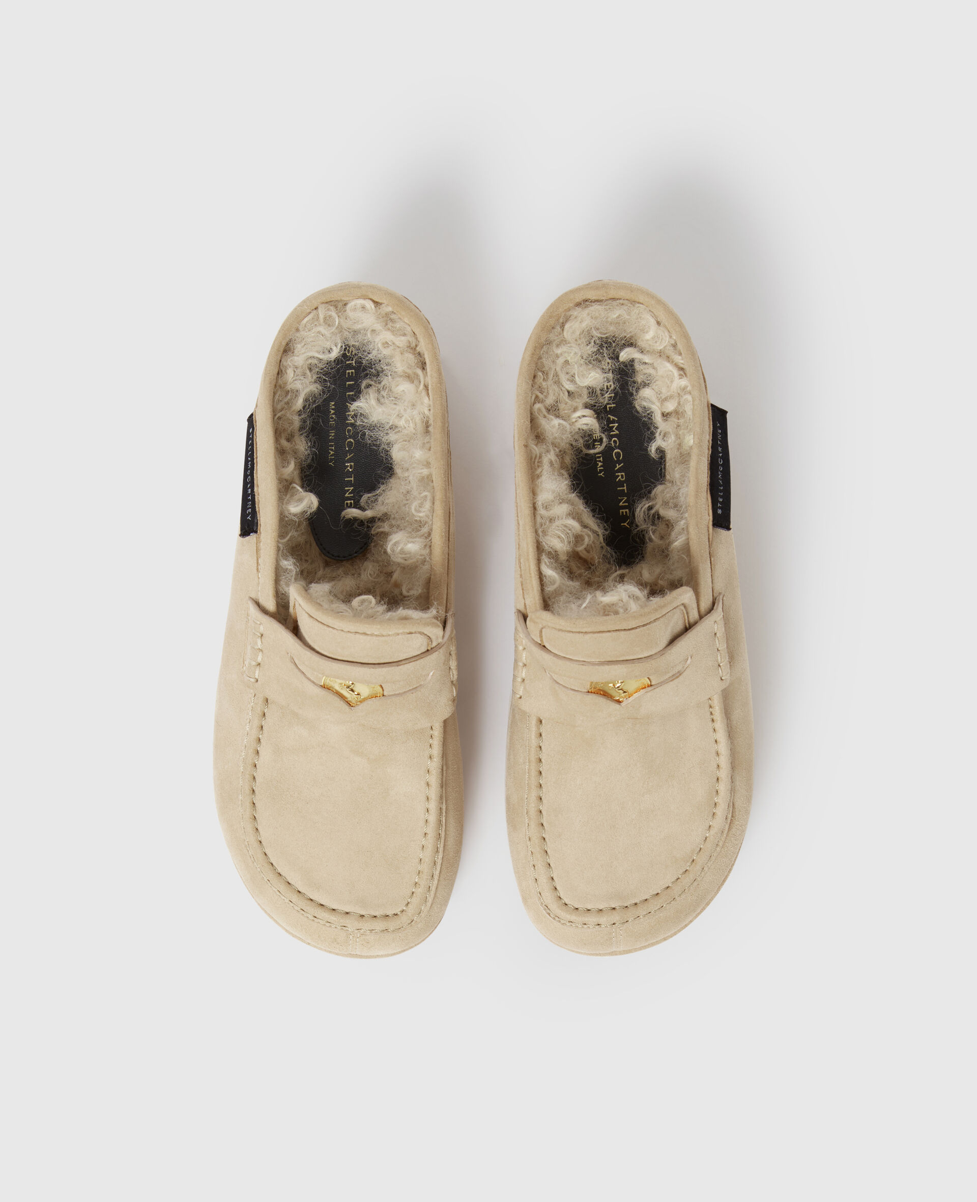 Slippers mocassins a plateforme Sneak Elyse-Beige-large image number 3