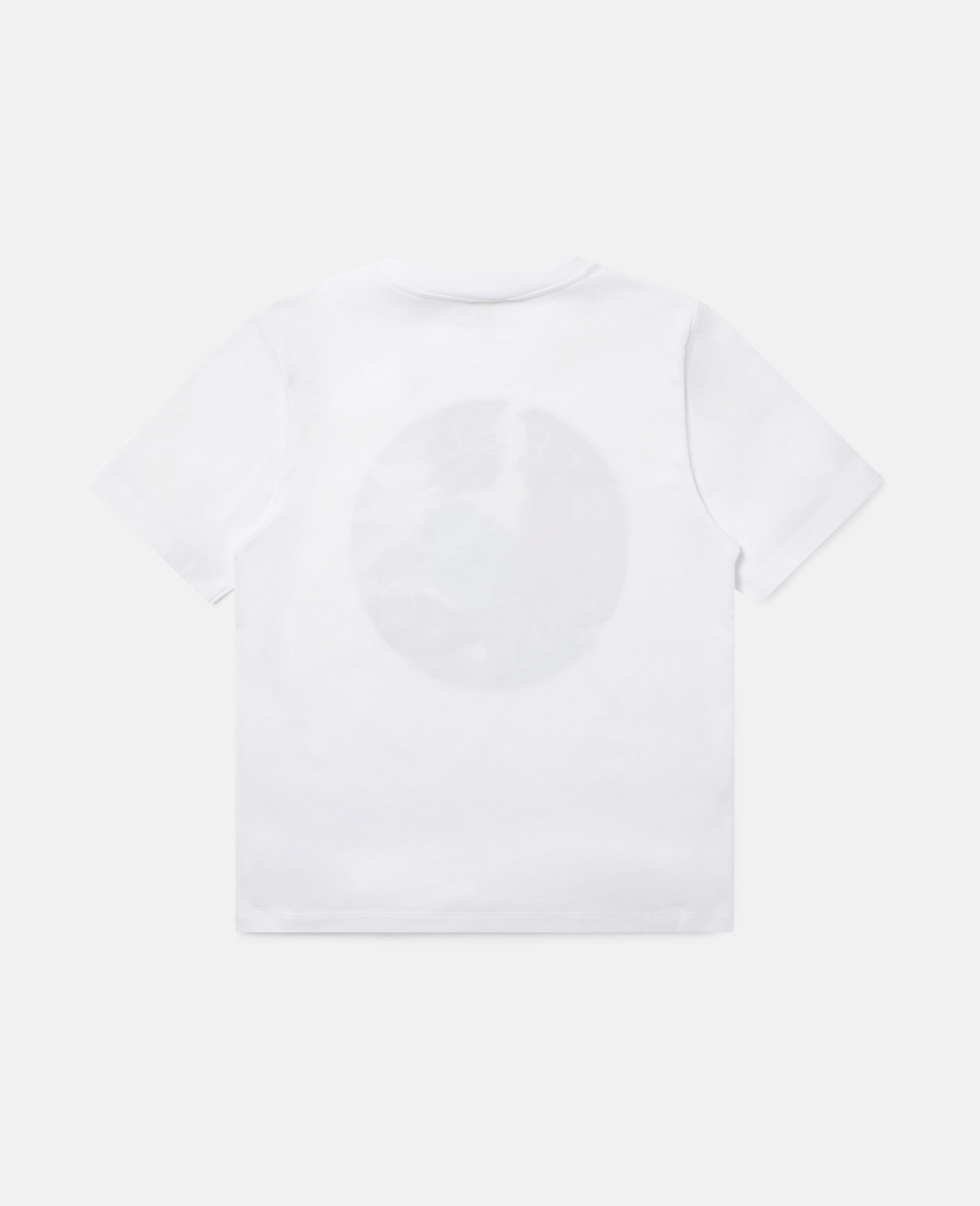 Logo Camouflage Cotton T-shirt -White-large image number 3