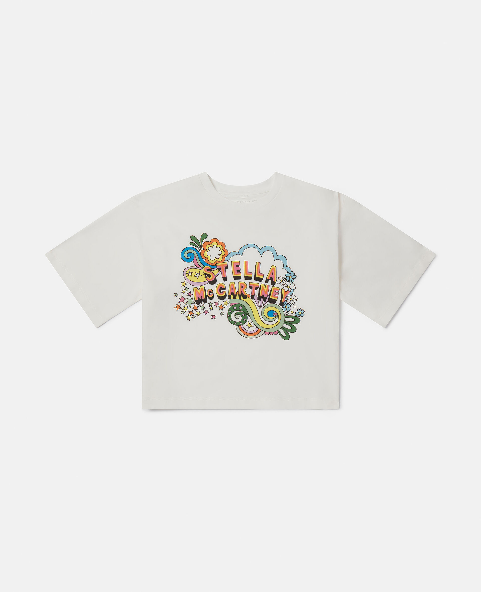 Stella Festival Print Boxy T-Shirt-White-large image number 0